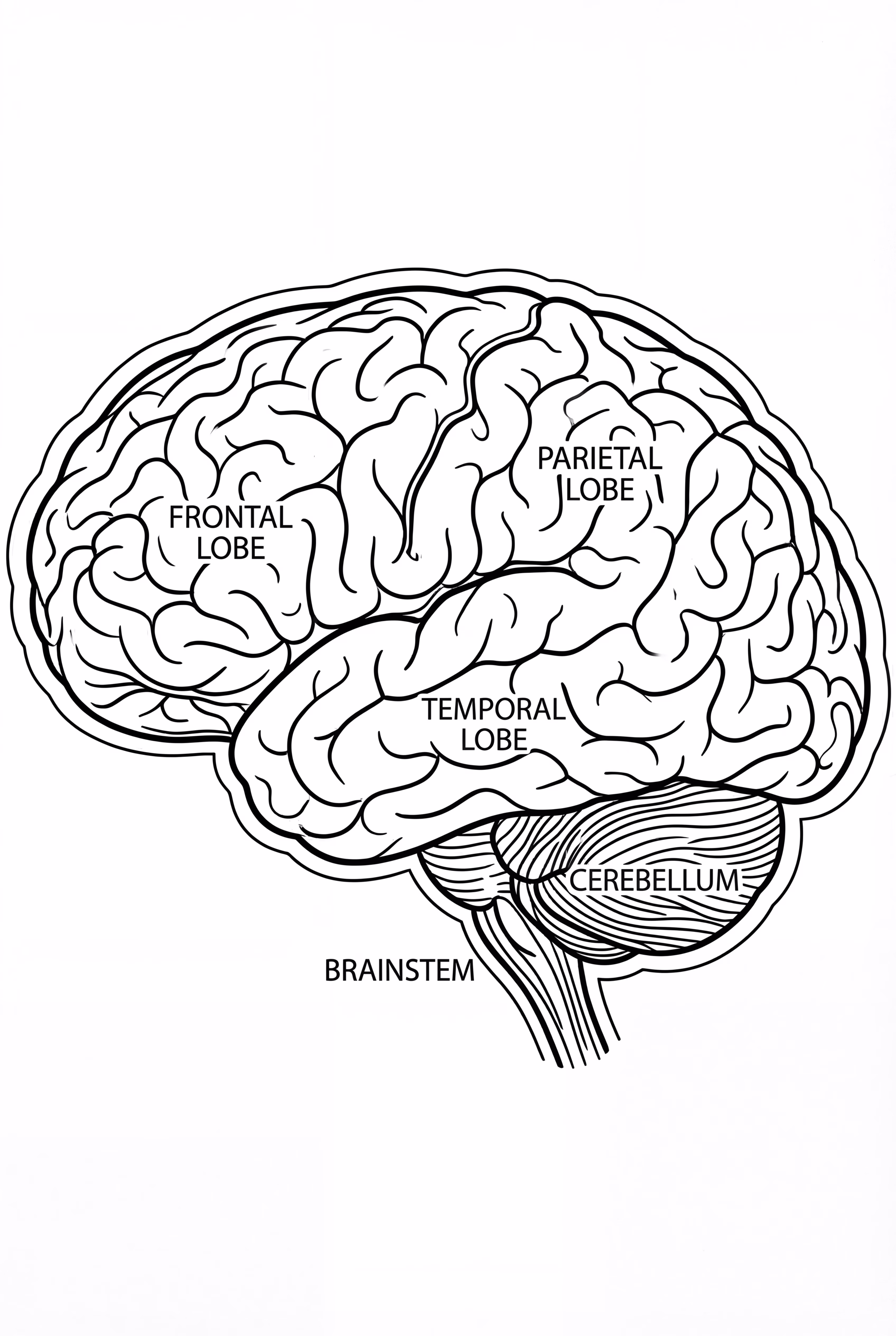 Anatomía detallada de los lóbulos cerebrales