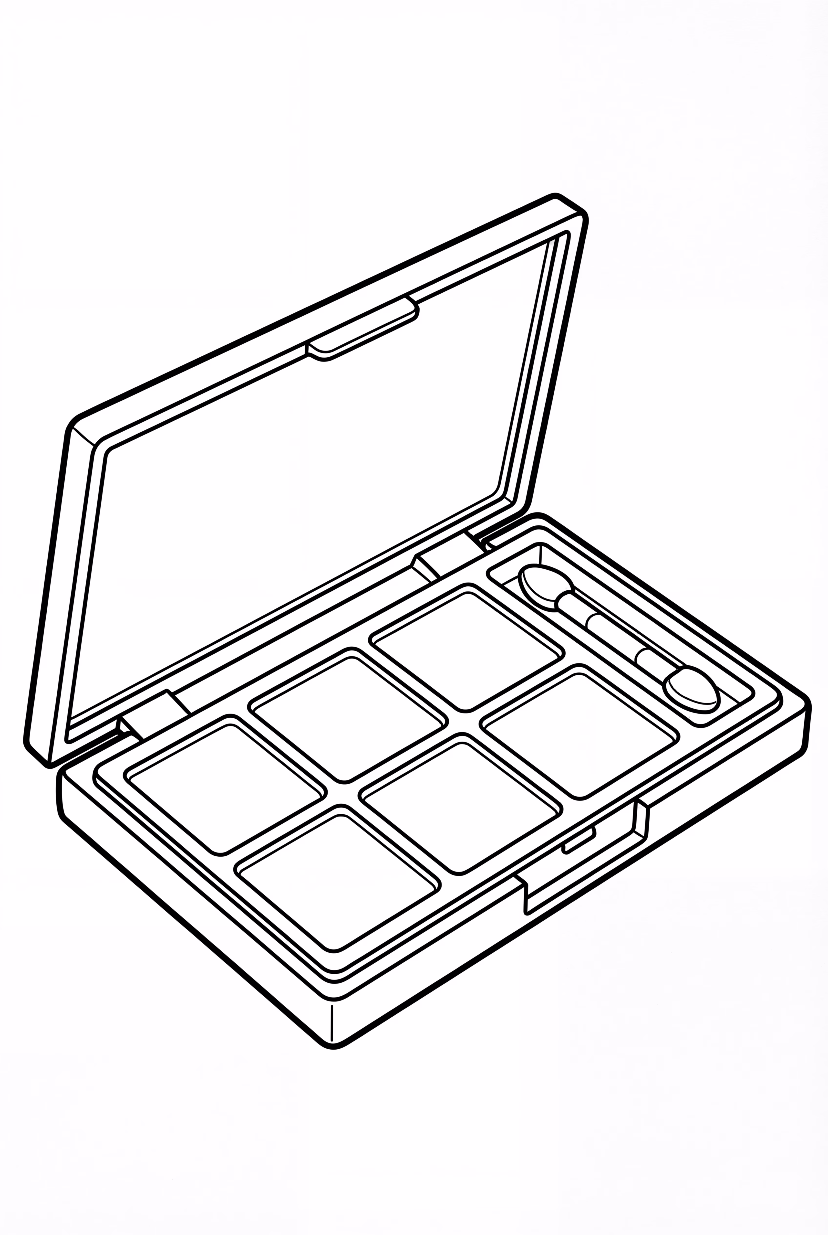 Detailed Eyeshadow Palette Open