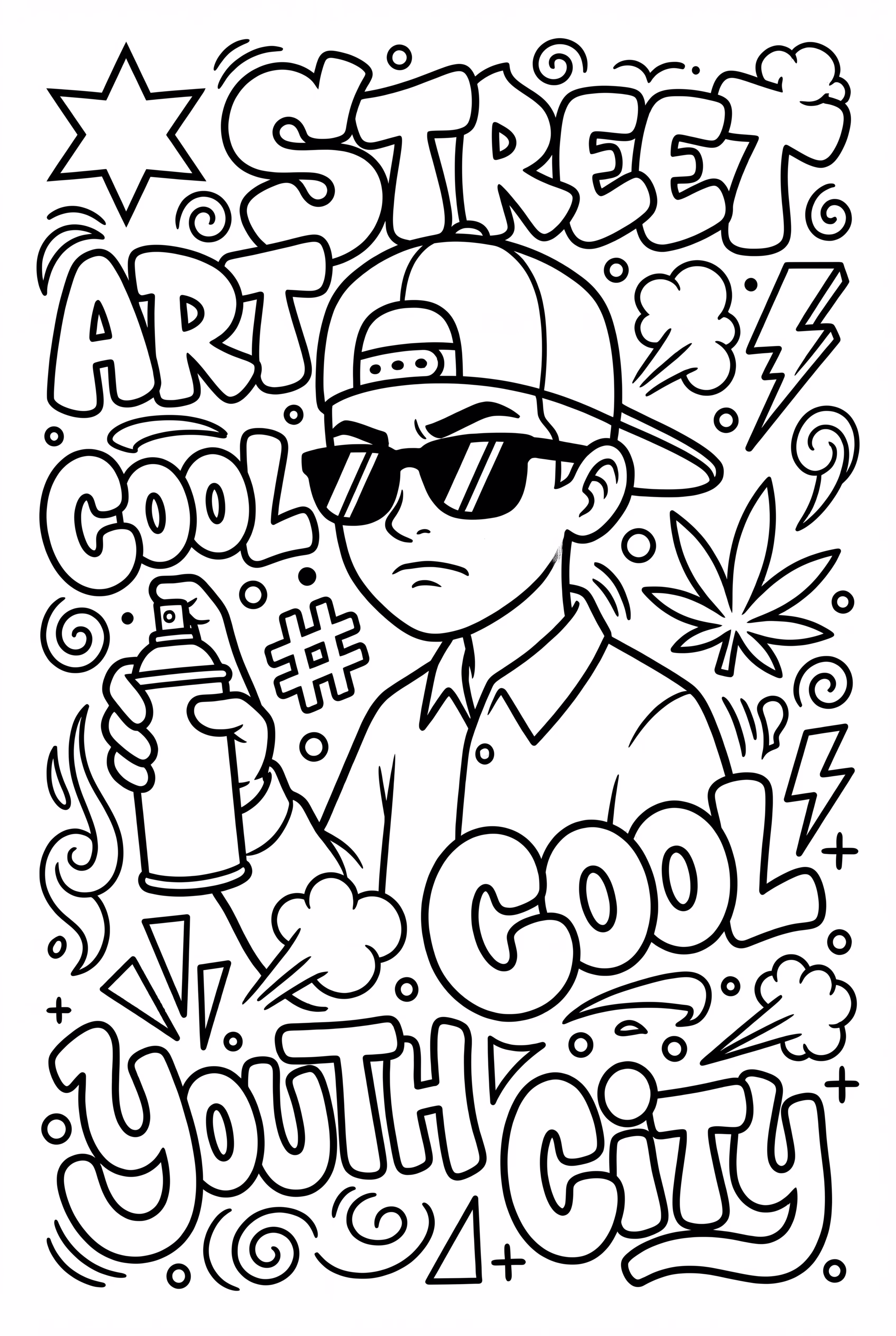 Tatouage de Gangster Graffiti Détaillé