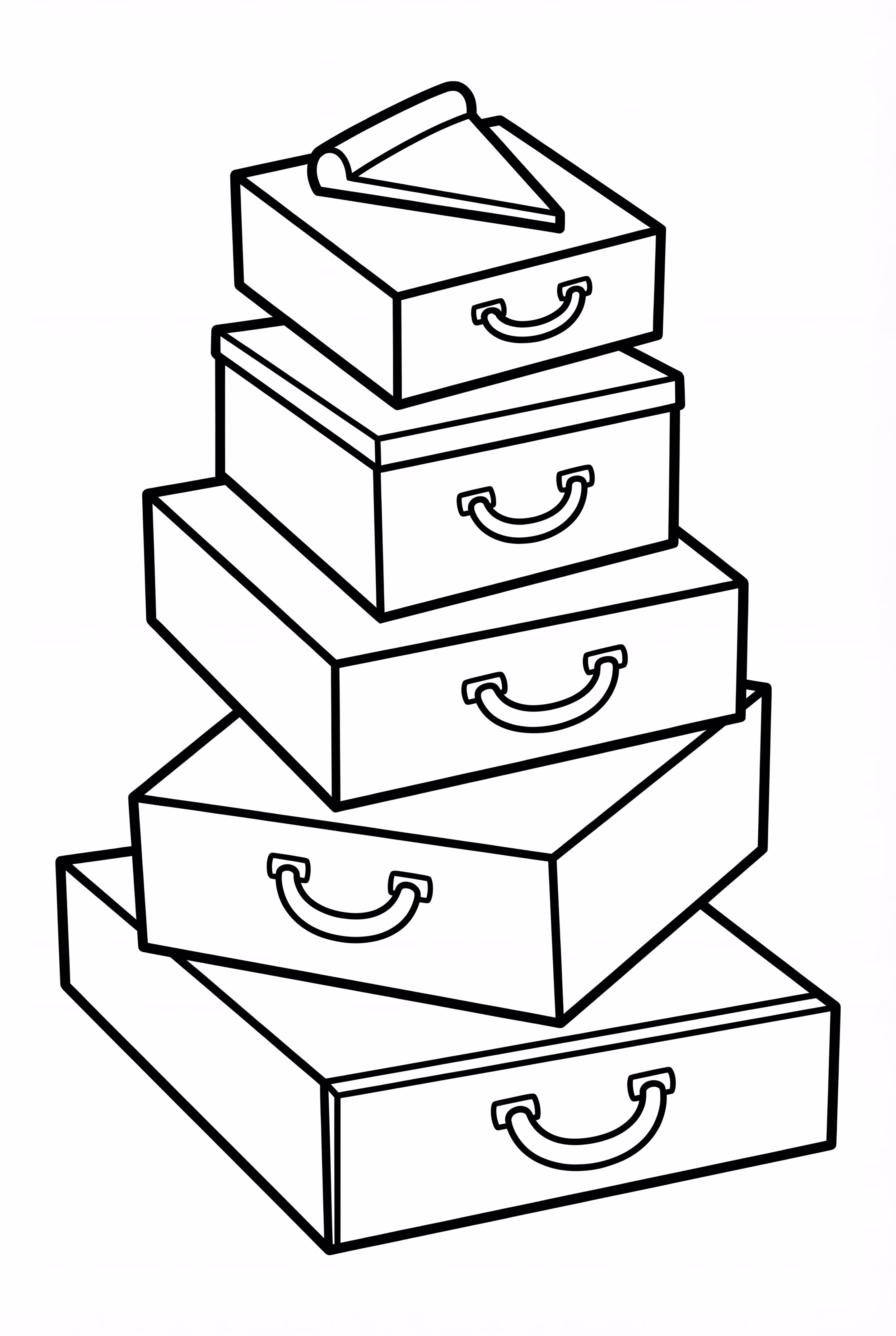 Ilustração Detalhada da Torre de Pizza