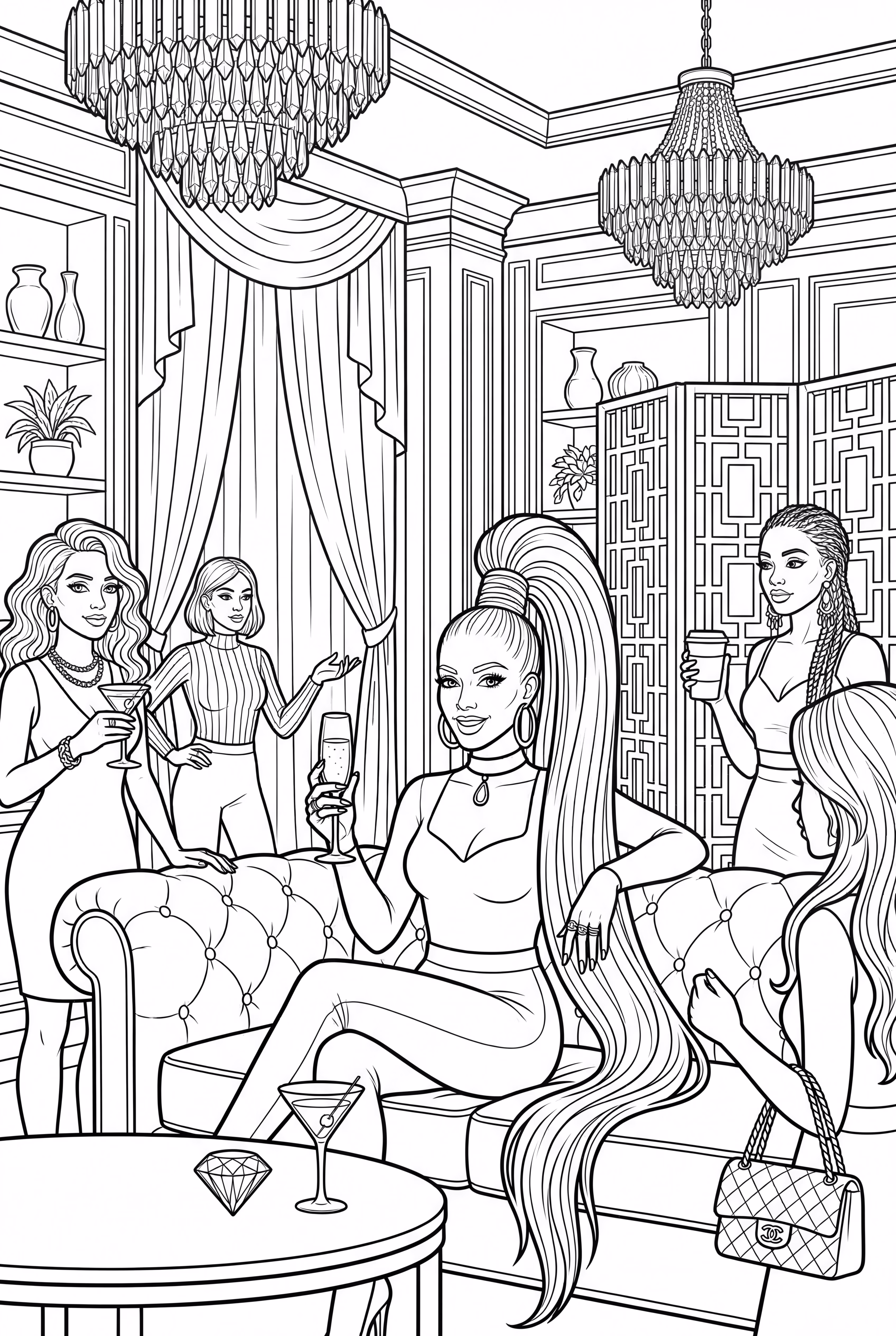 7 Rings音乐视频中的详细场景