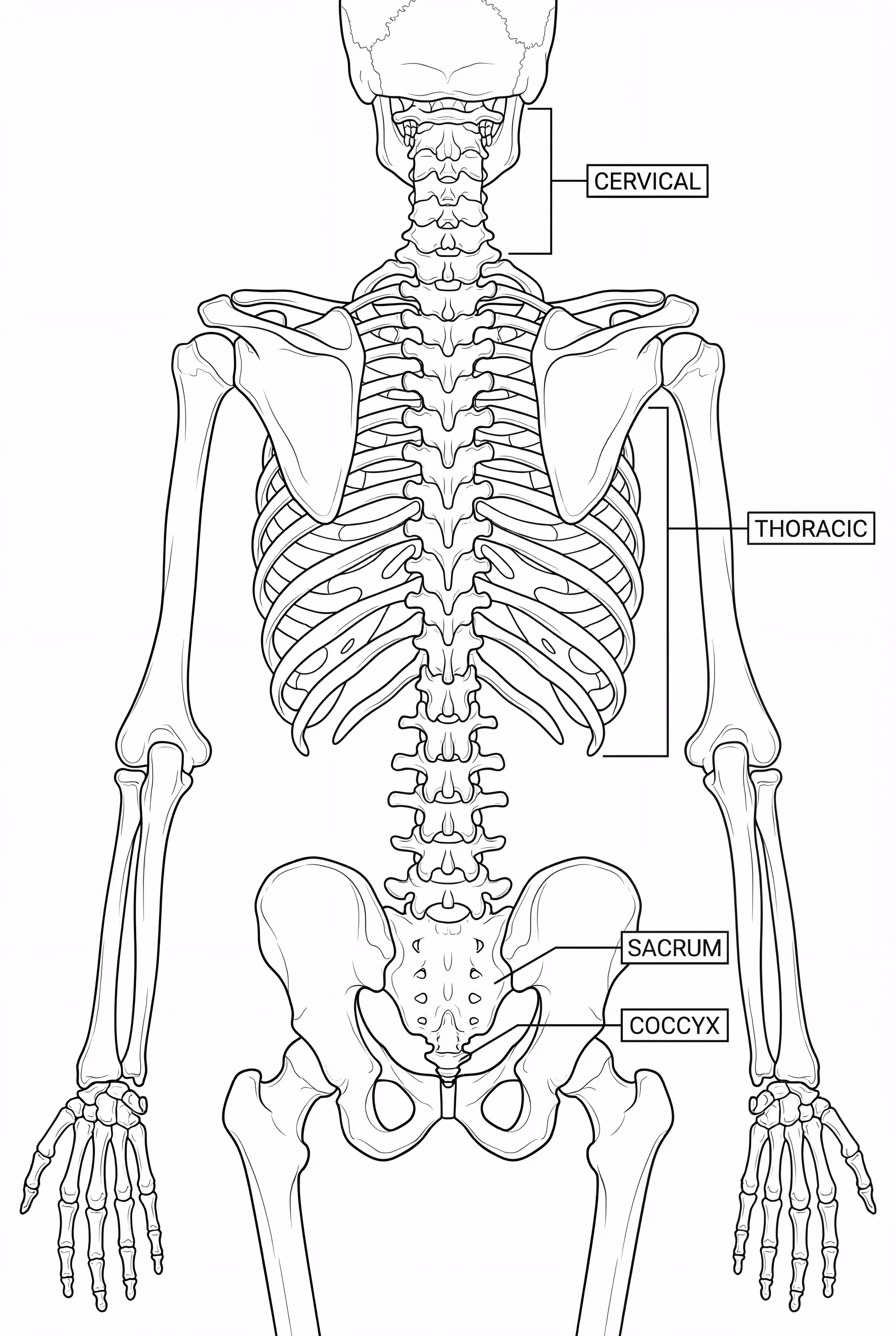 Detailed Spinal Column Anatomy