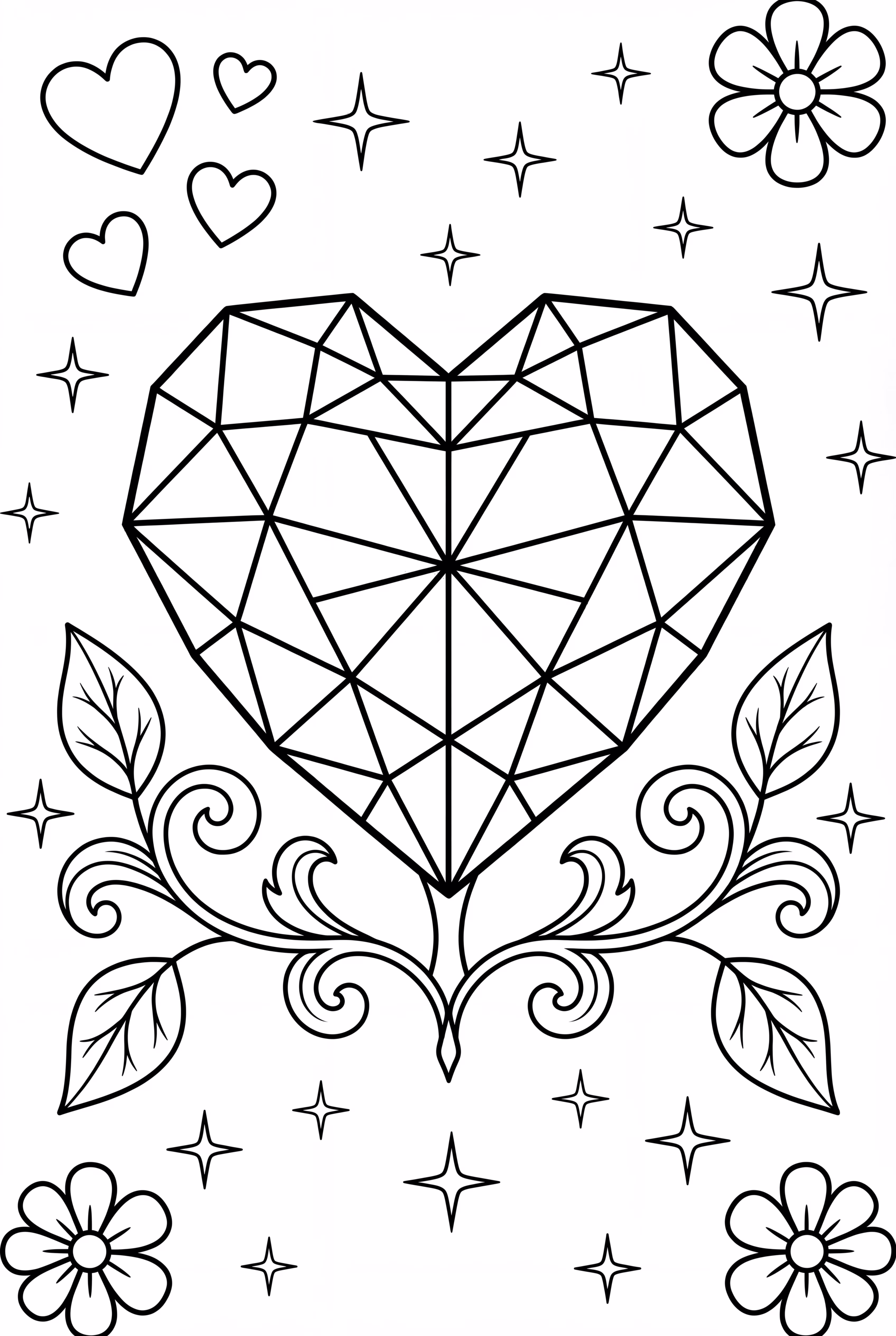 Diamond-Encrusted Heart