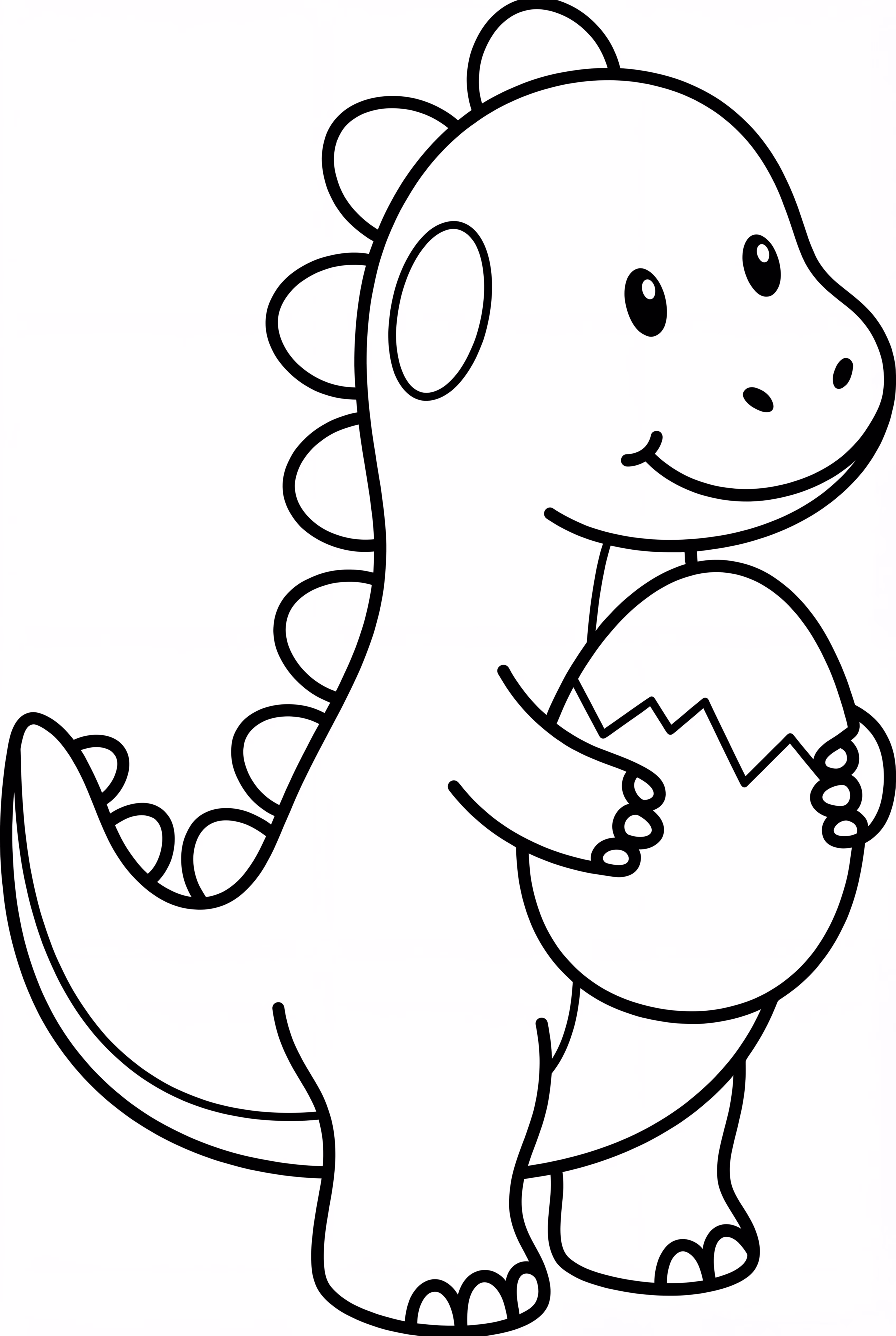 Dinosaur Finding Lost Egg