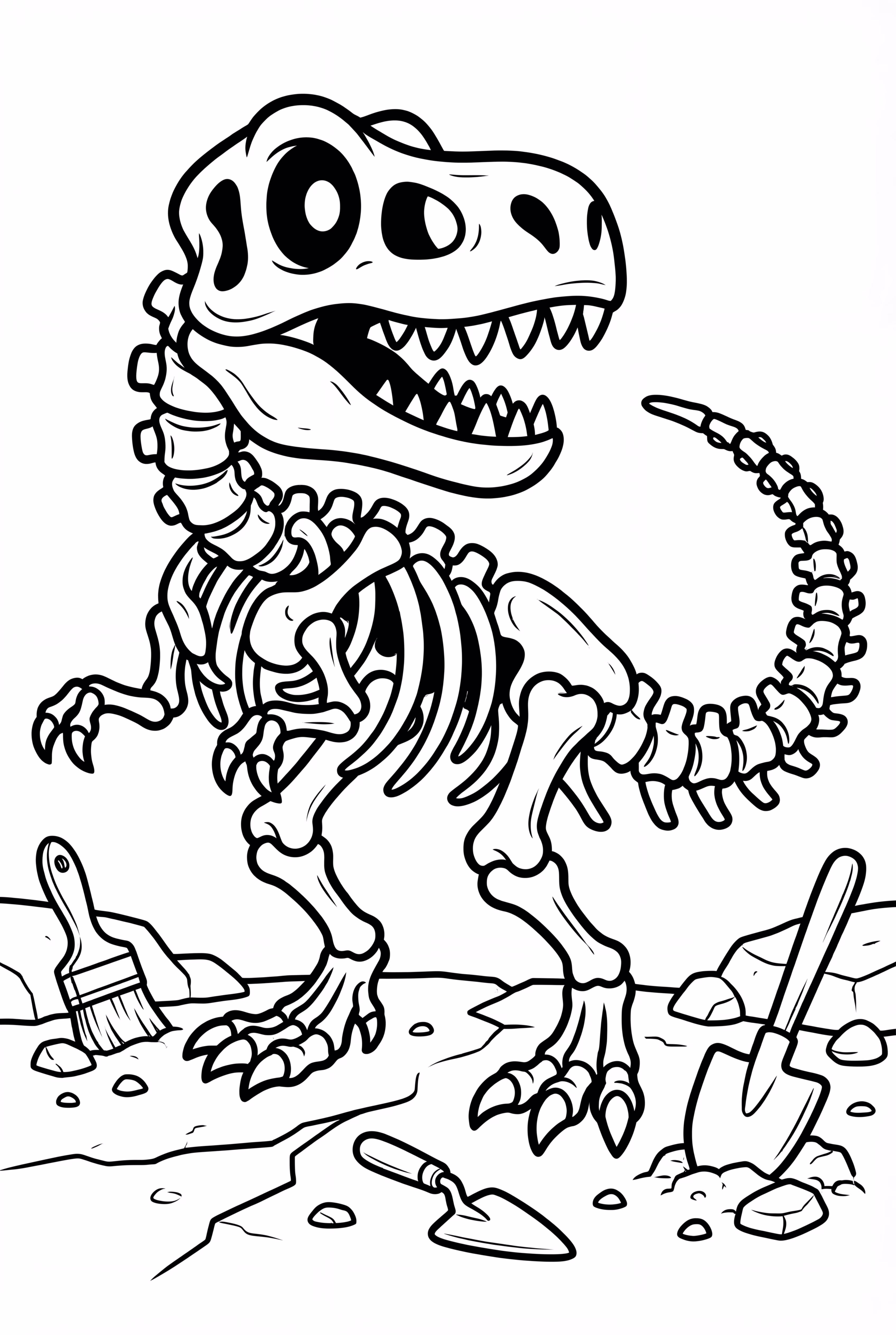 Dinosaur Fossil Skeleton