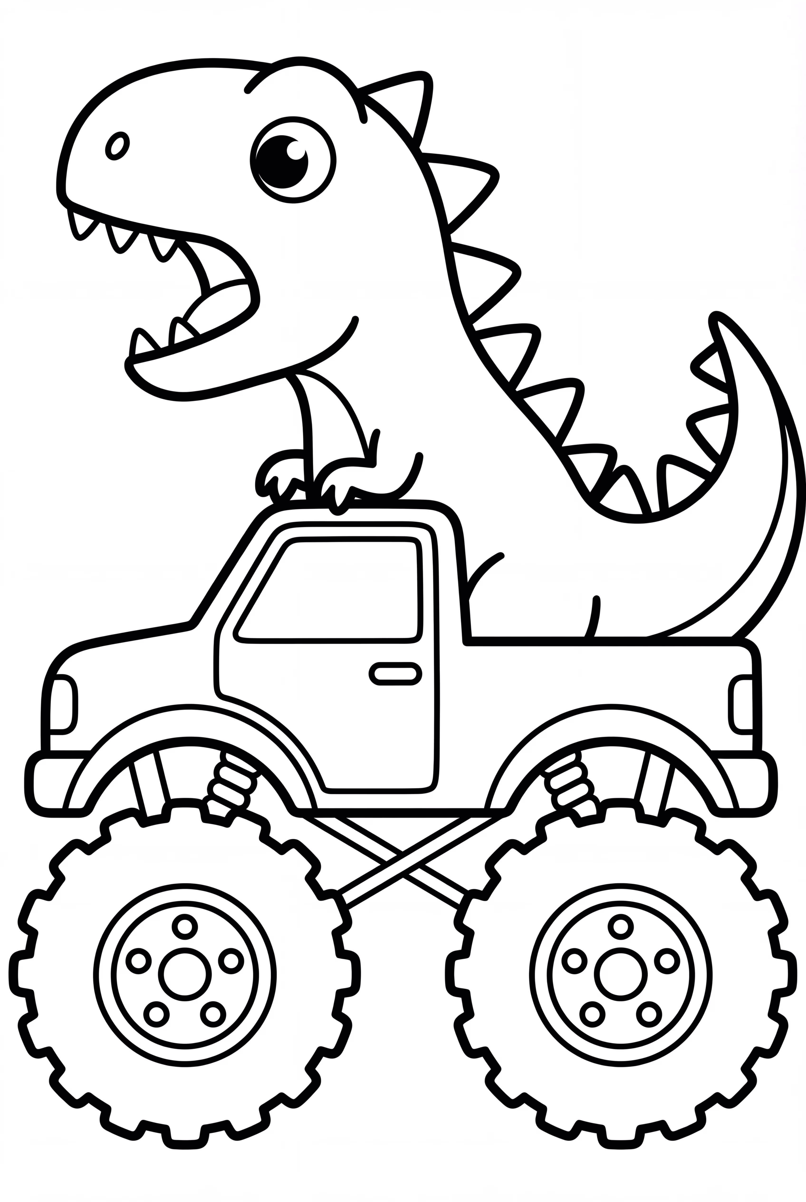 Dinosaur Monster Truck Roaring