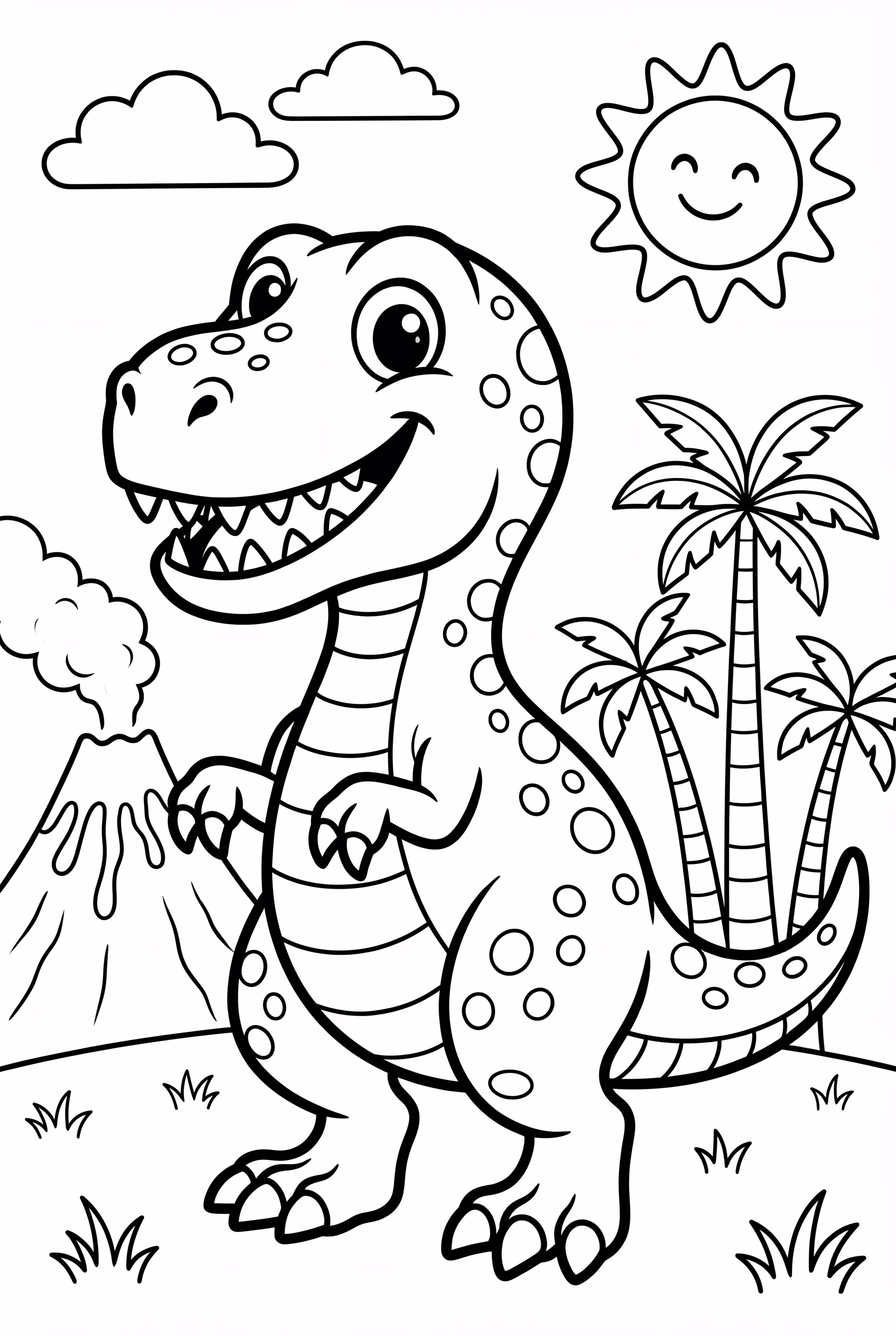 Dinosaur With Spotted Pattern