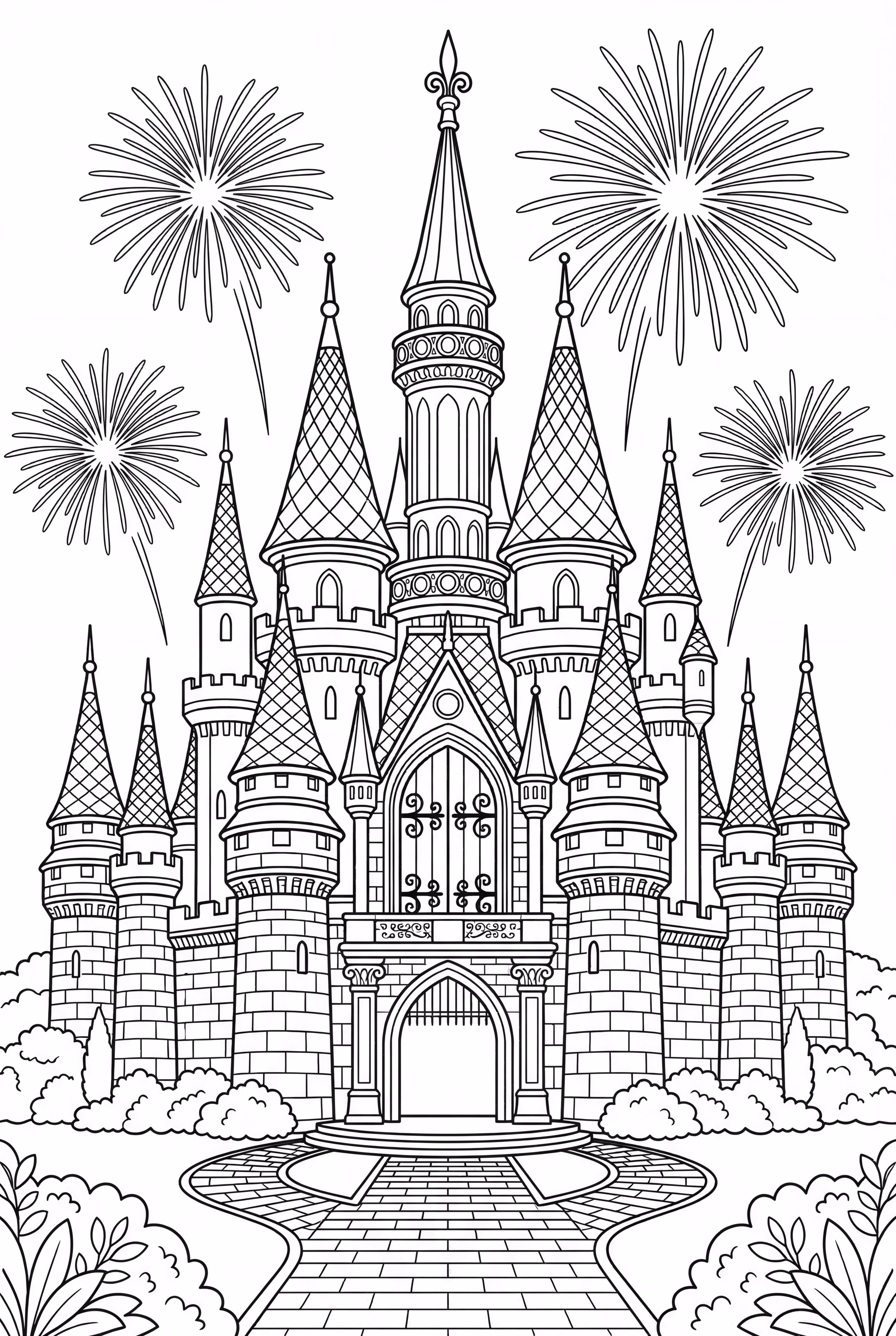 Disney Castle Fireworks