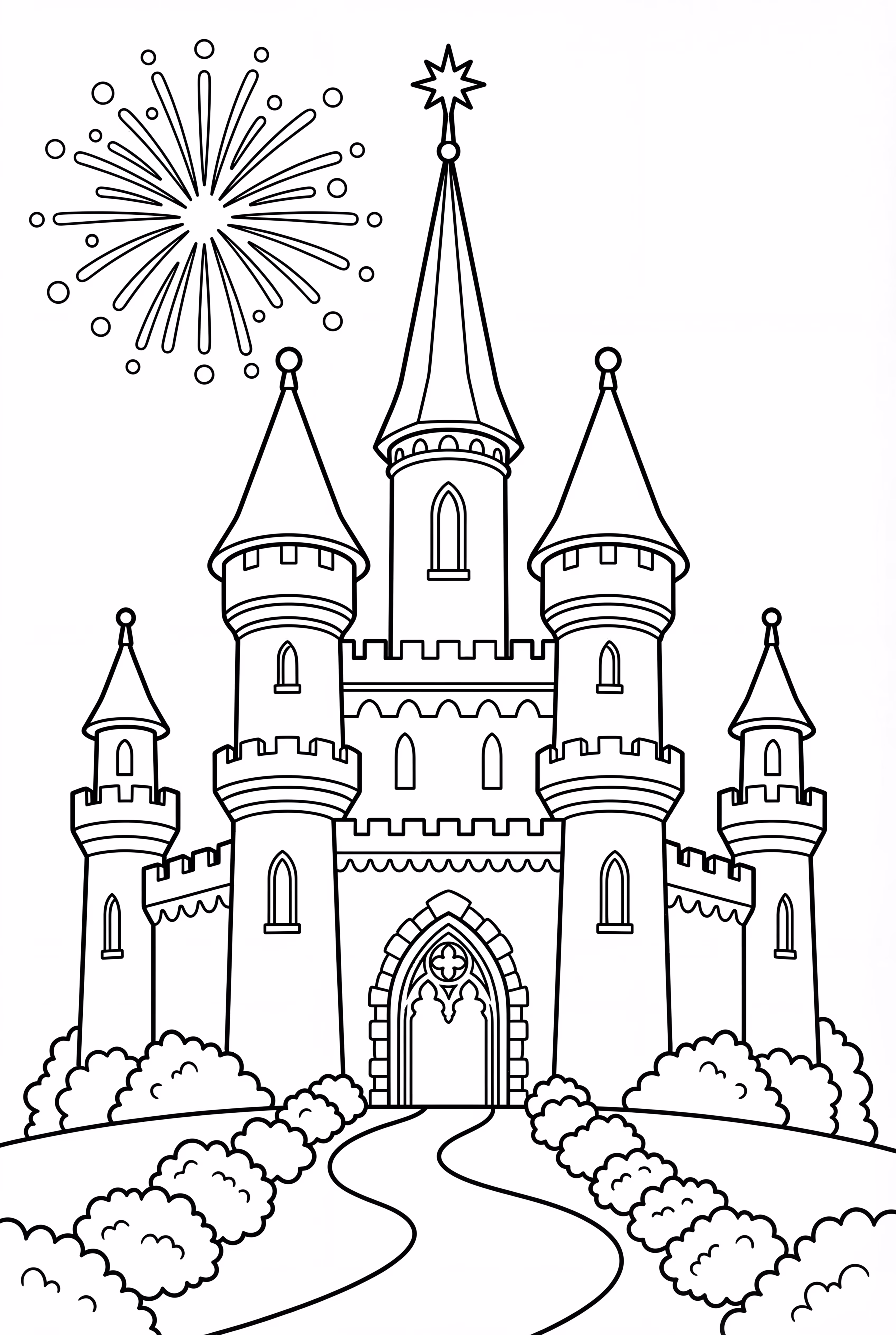 Disney Castle Fireworks