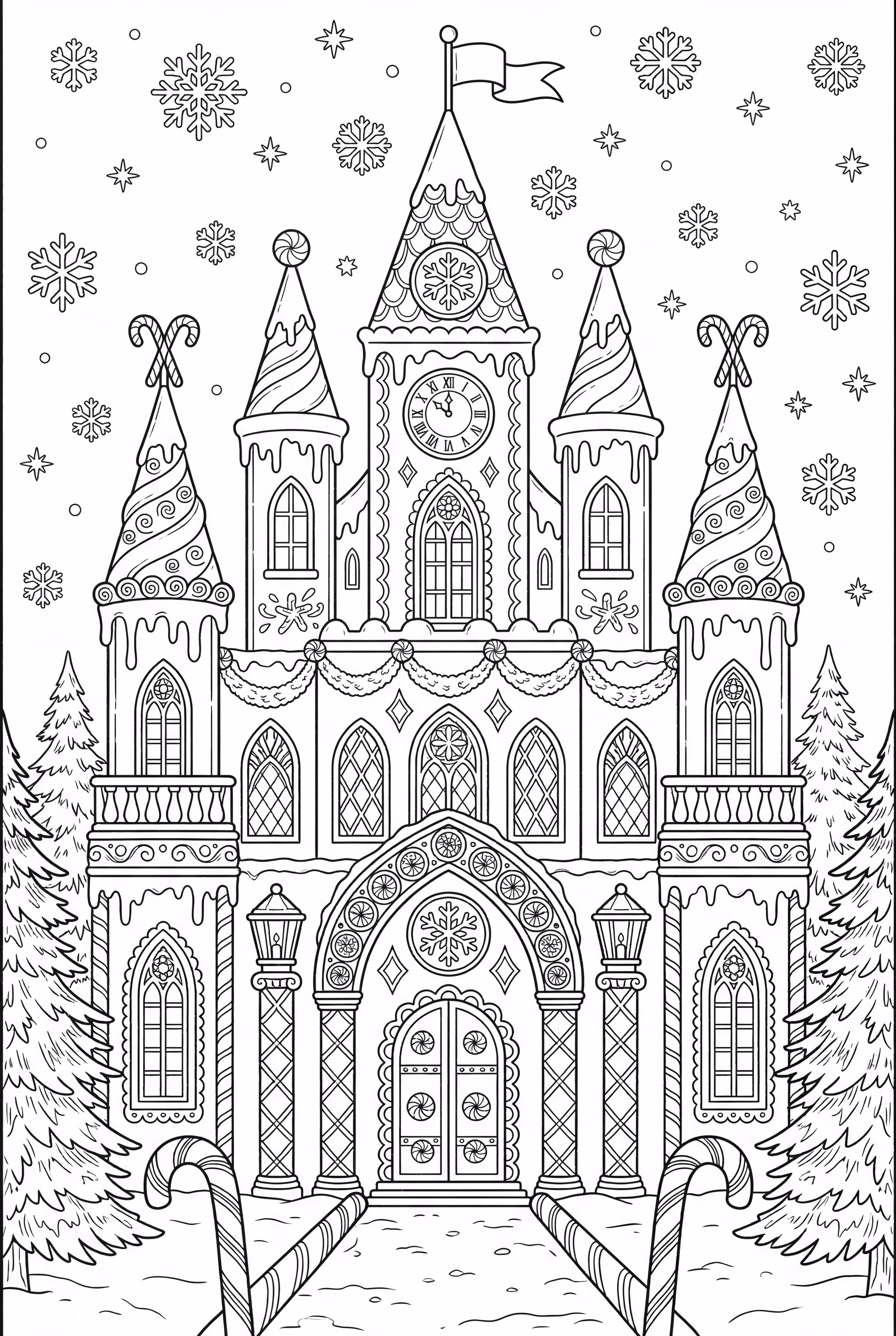 迪士尼姜饼城堡带细节-2