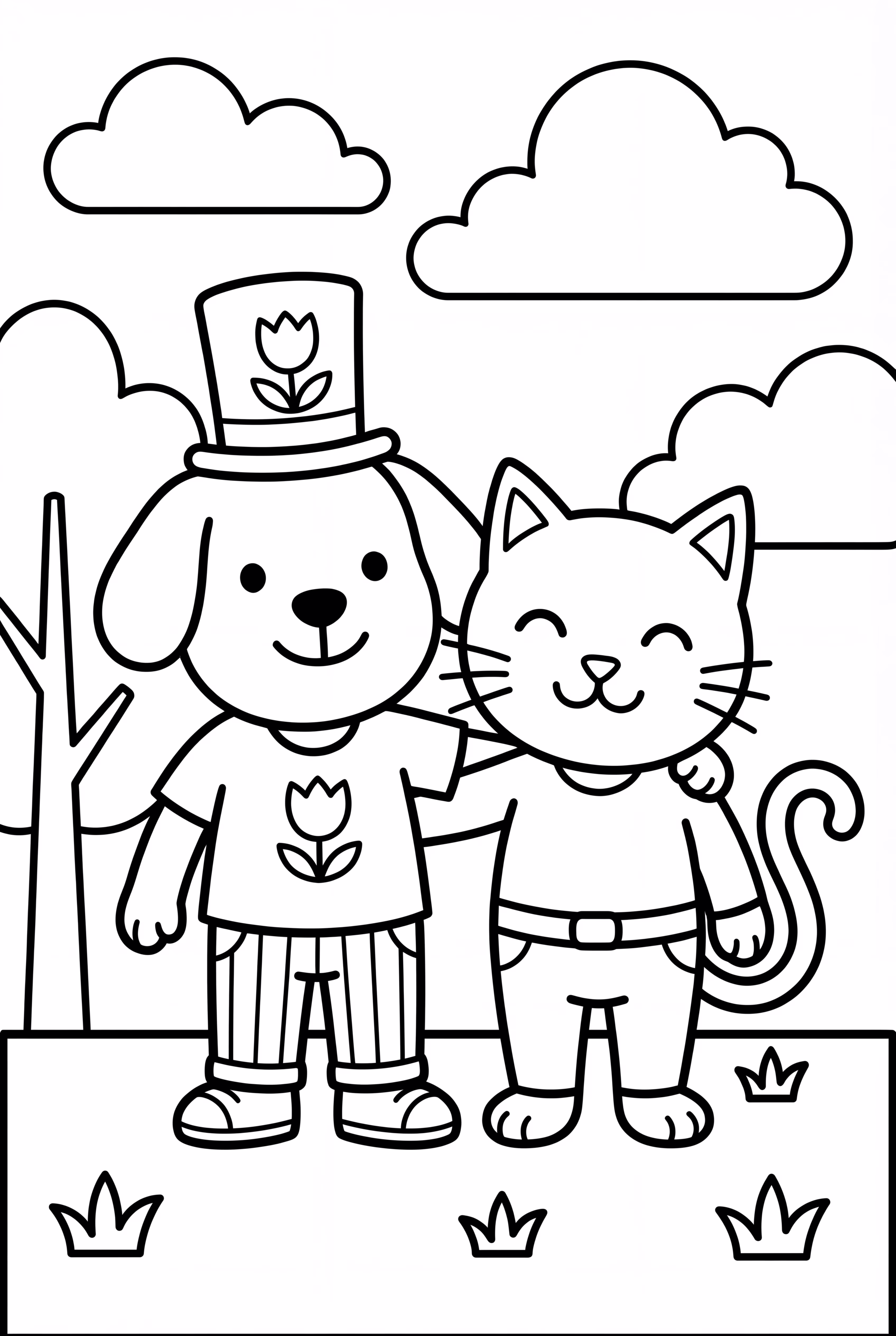 Dog Man And Cat Kid Together
