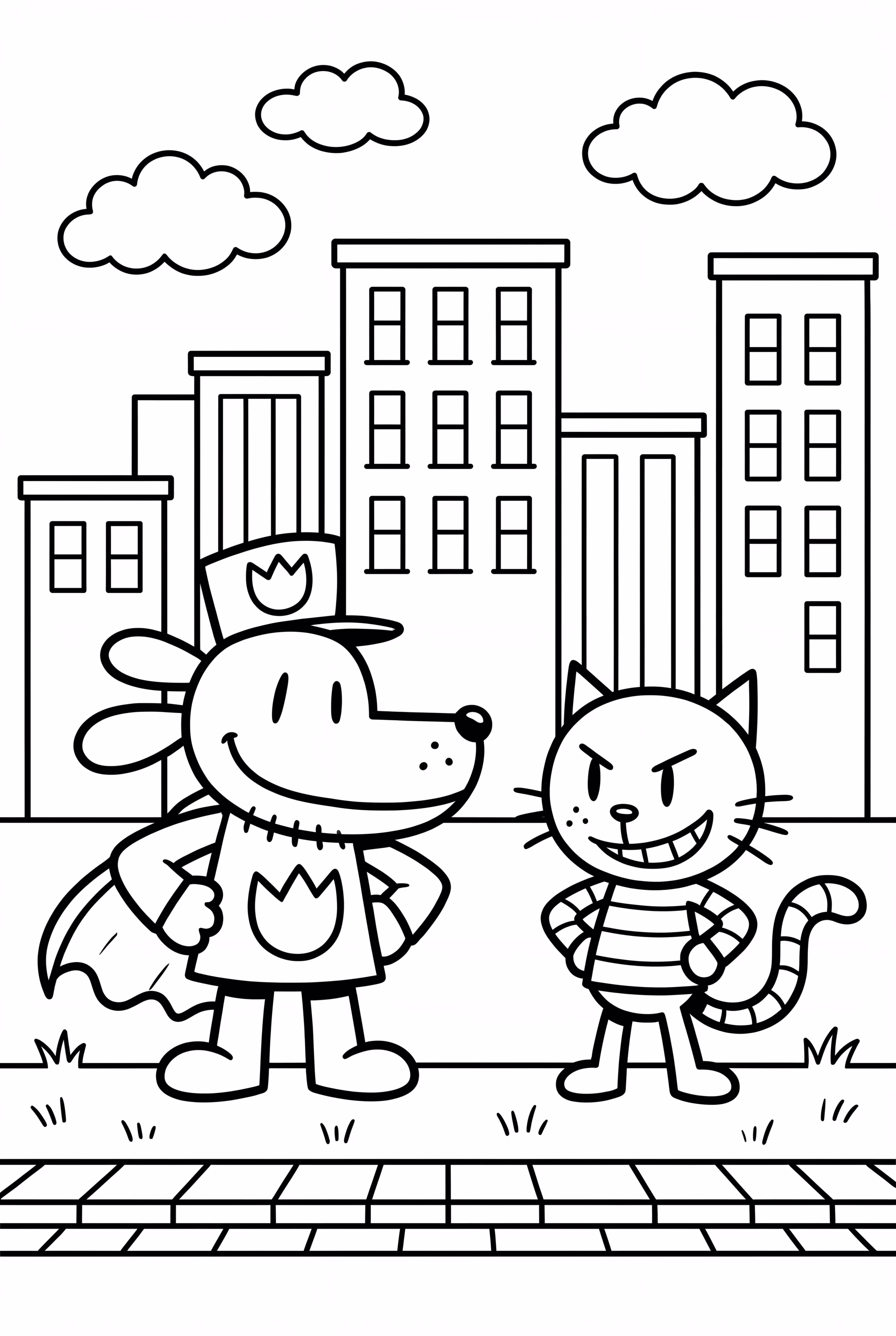 Dog Man And Petey Face Off