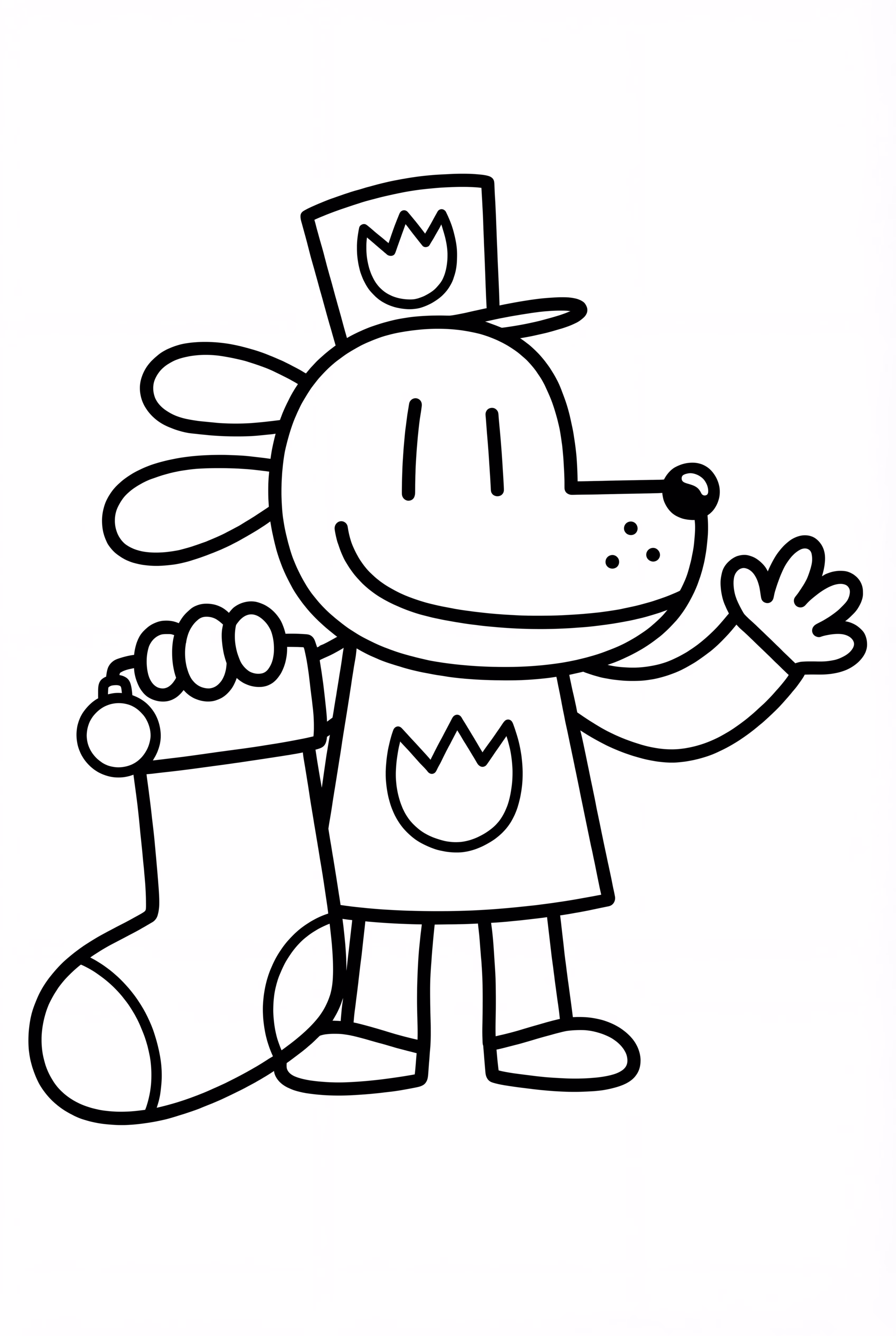 Dog Man Christmas Stocking