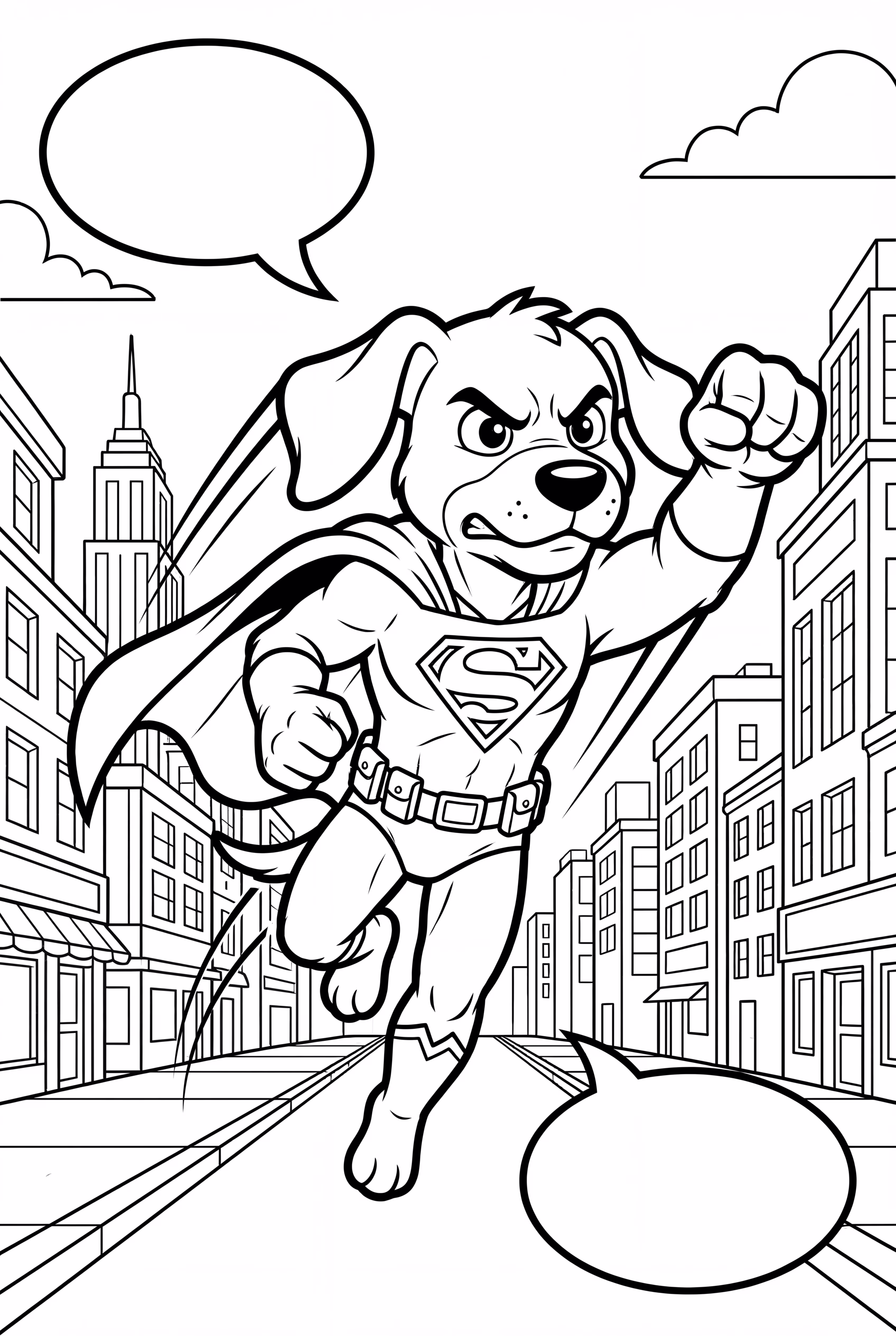 Dog Man In A Detailed Comic Panel