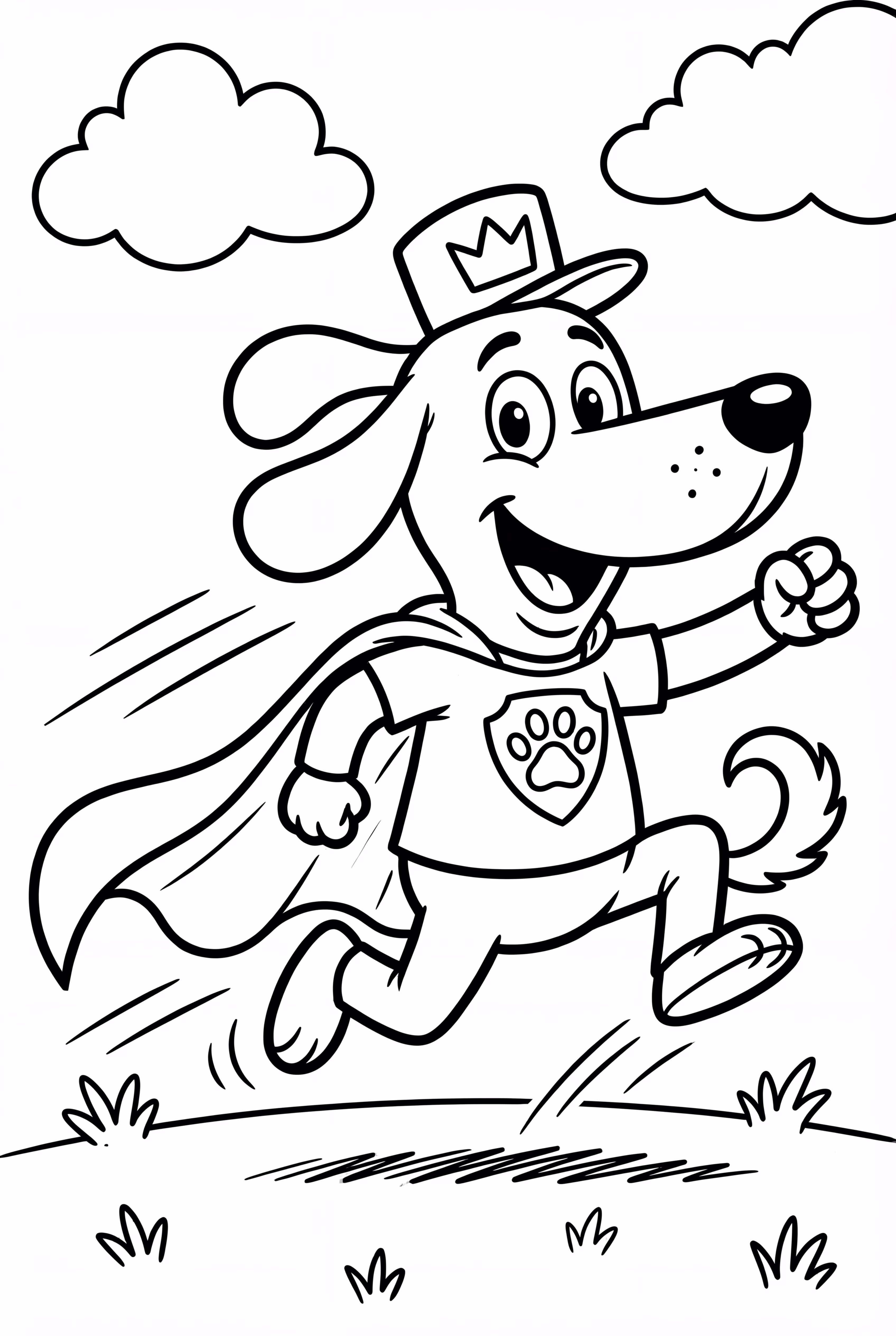 Dog Man Running Fast