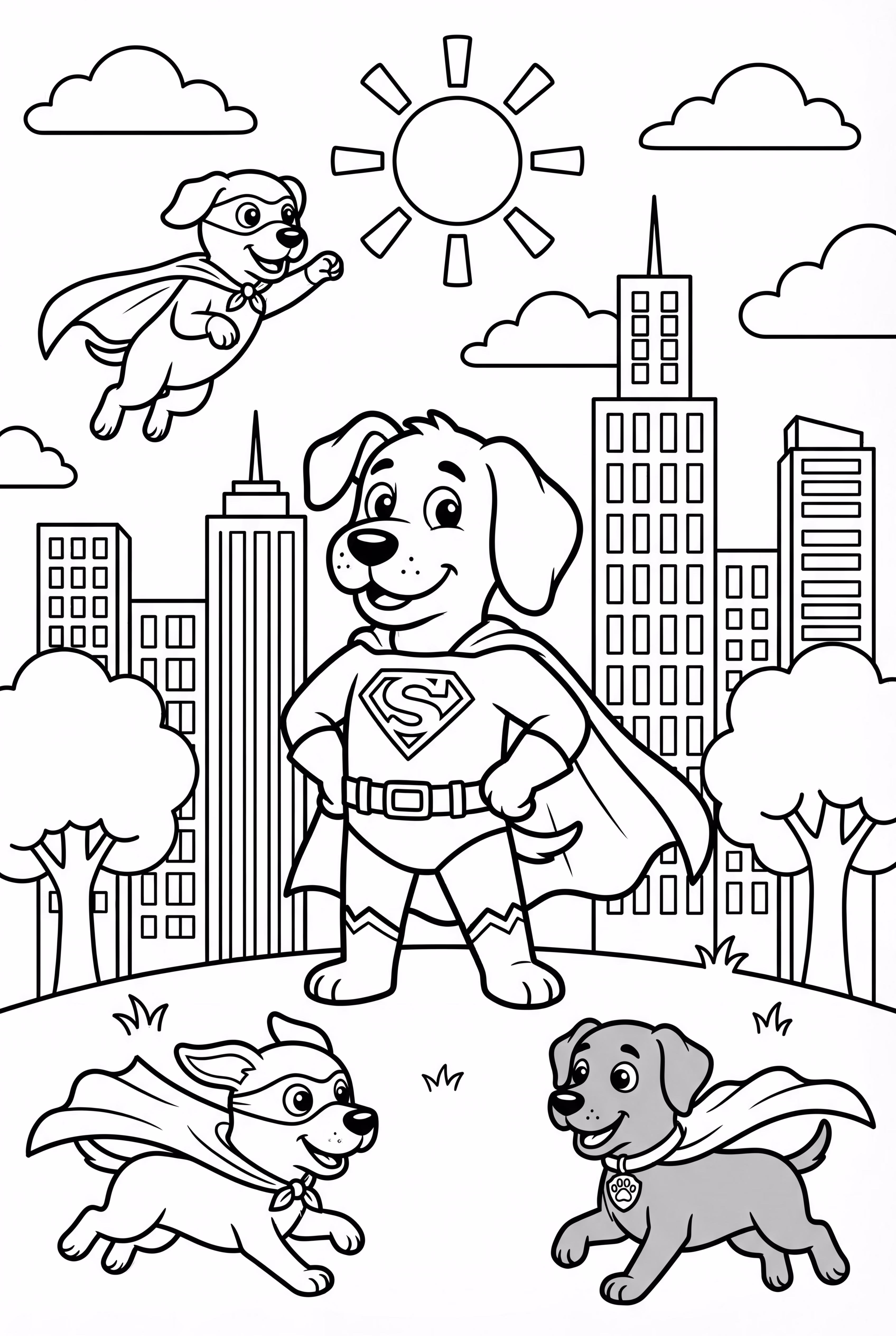 Dog Superhero Team