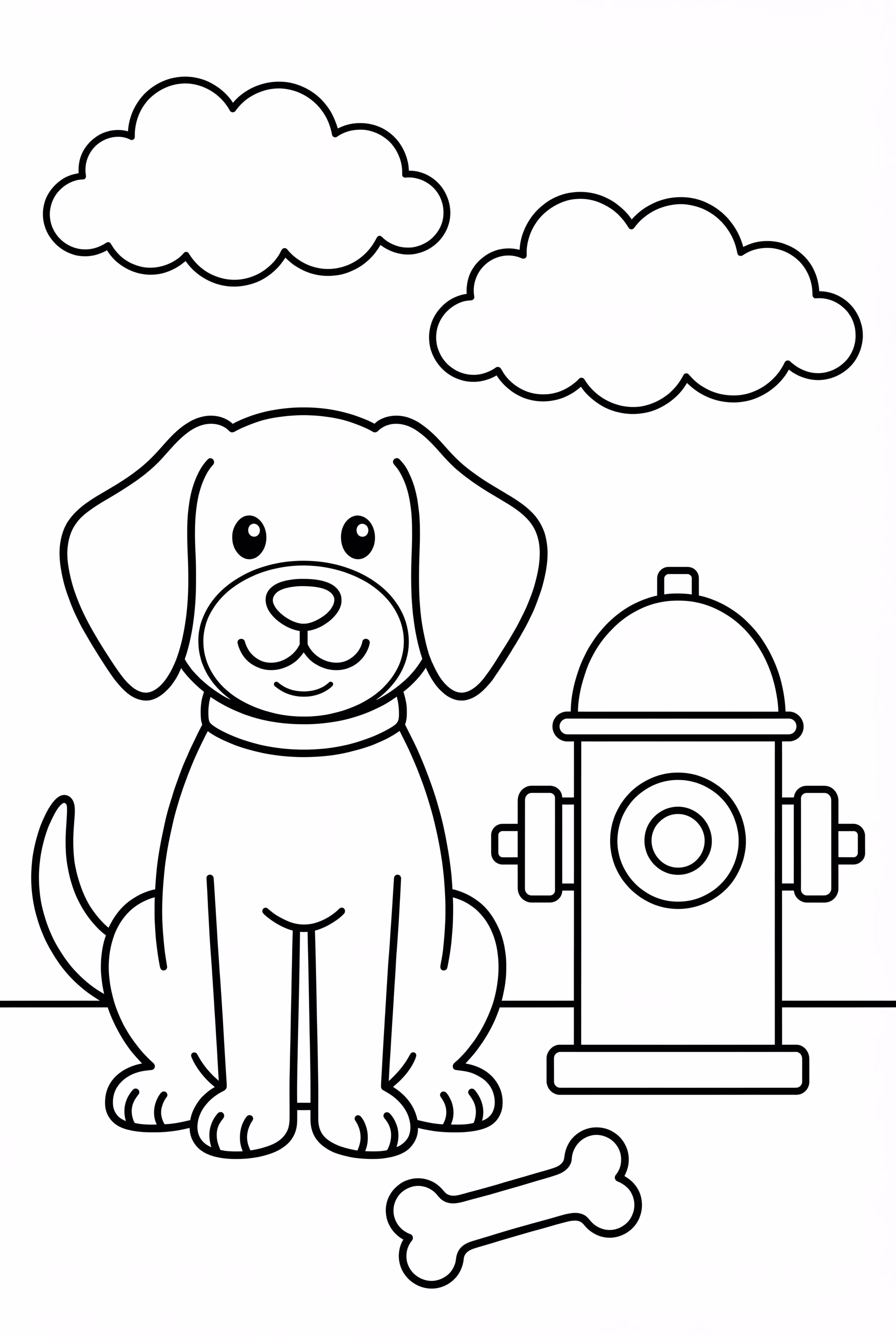 Dog With Fire Hydrant