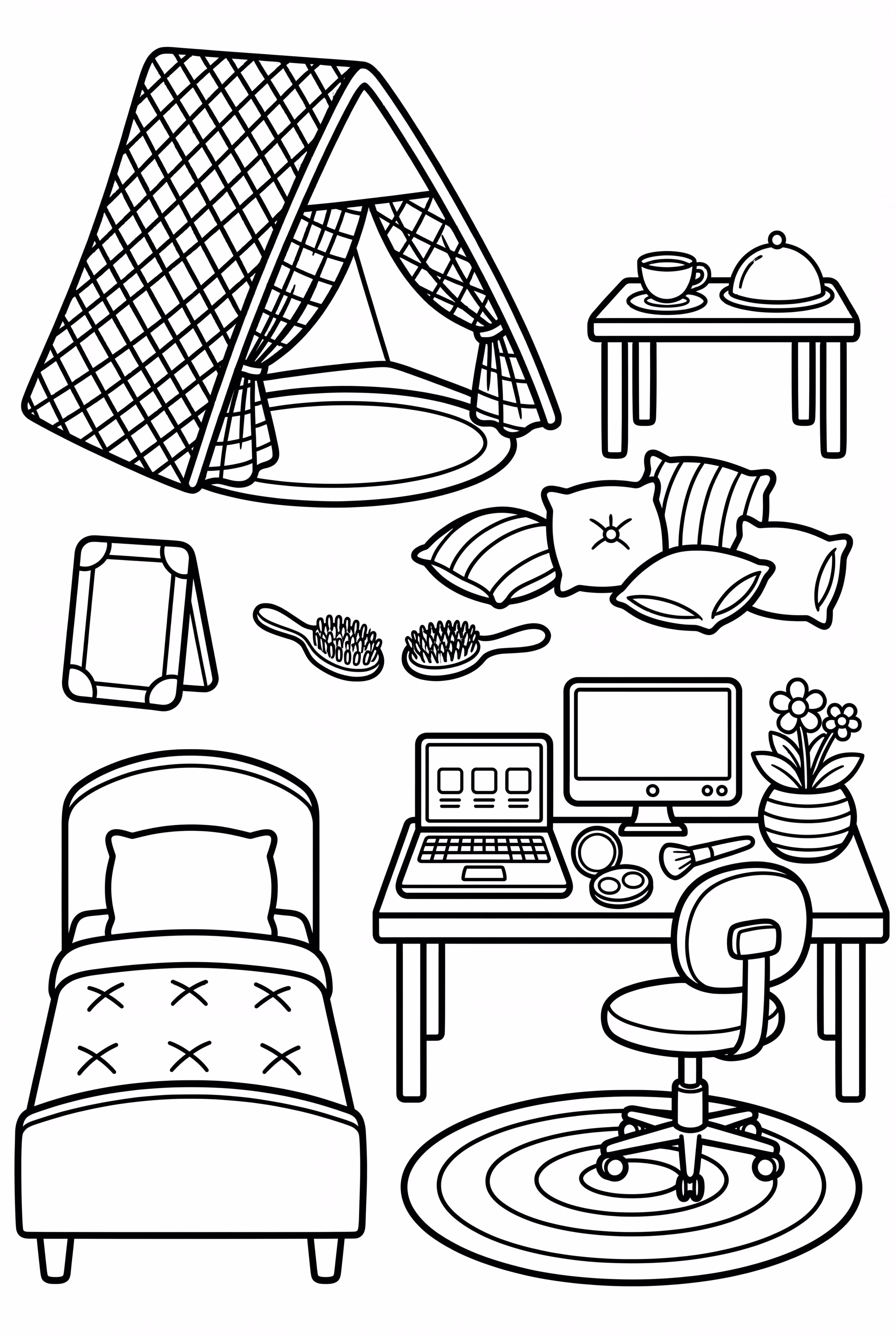 娃娃卧室与办公家具