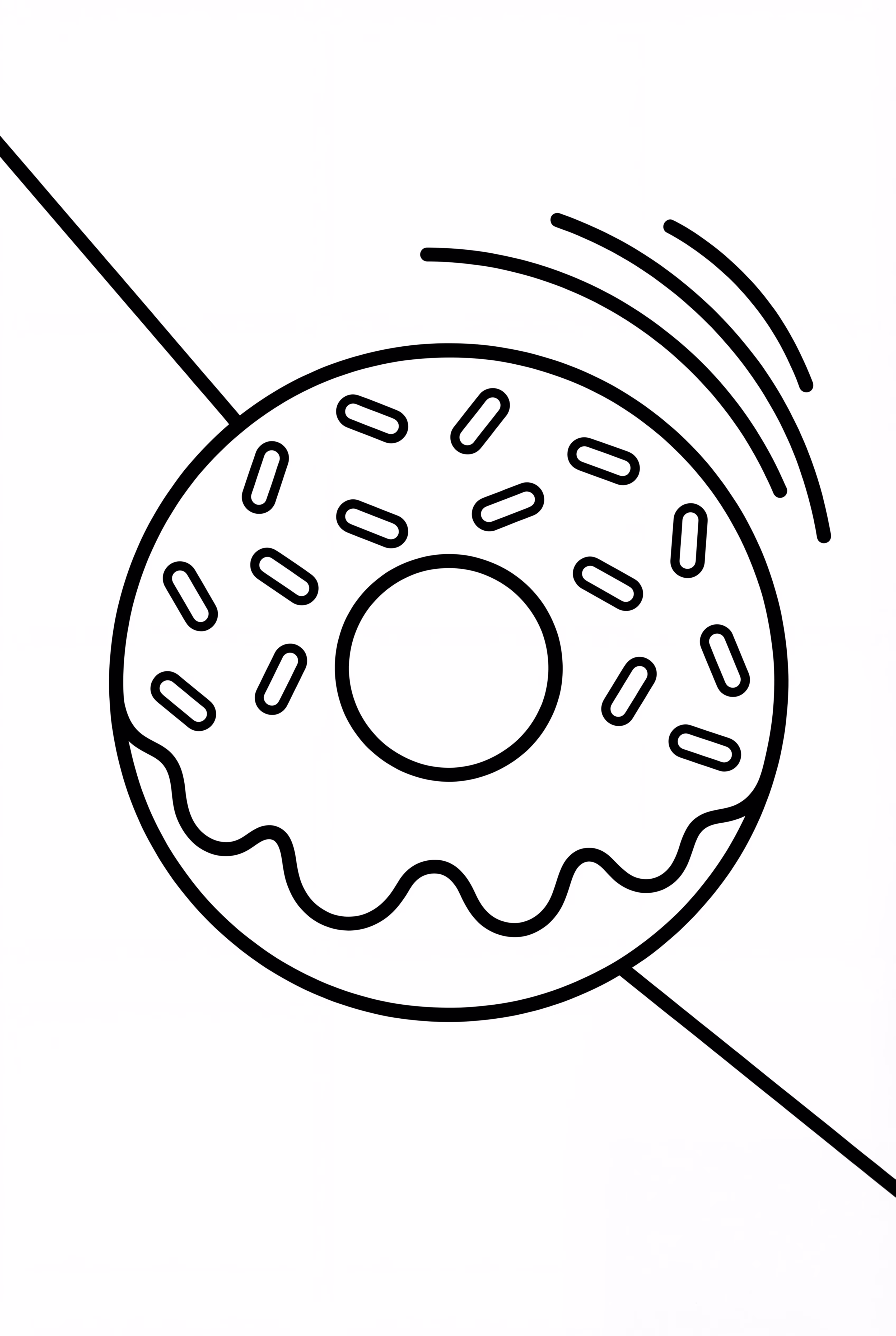 Donut Rolling Down A Hill