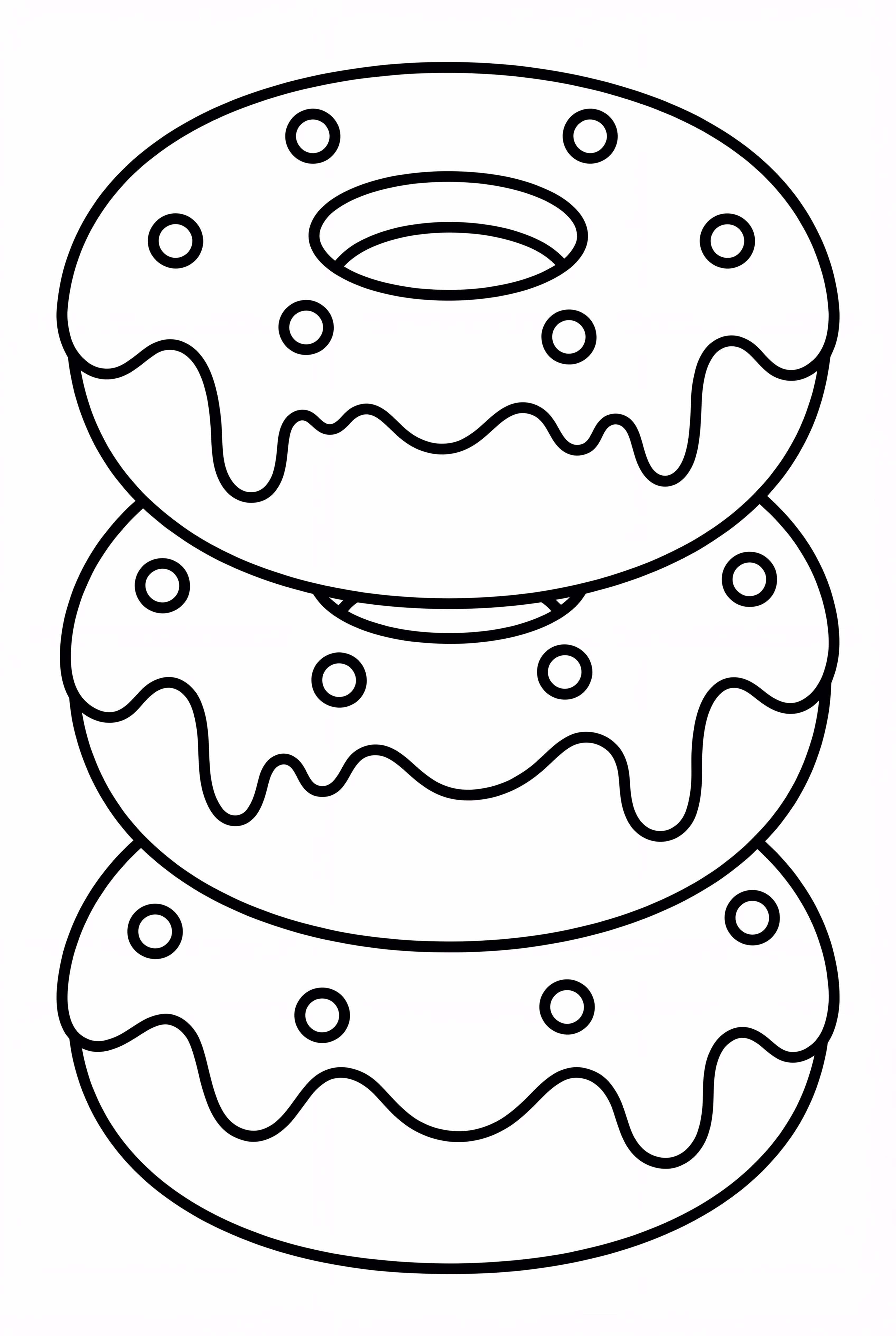 Donut Stacked High With Icing