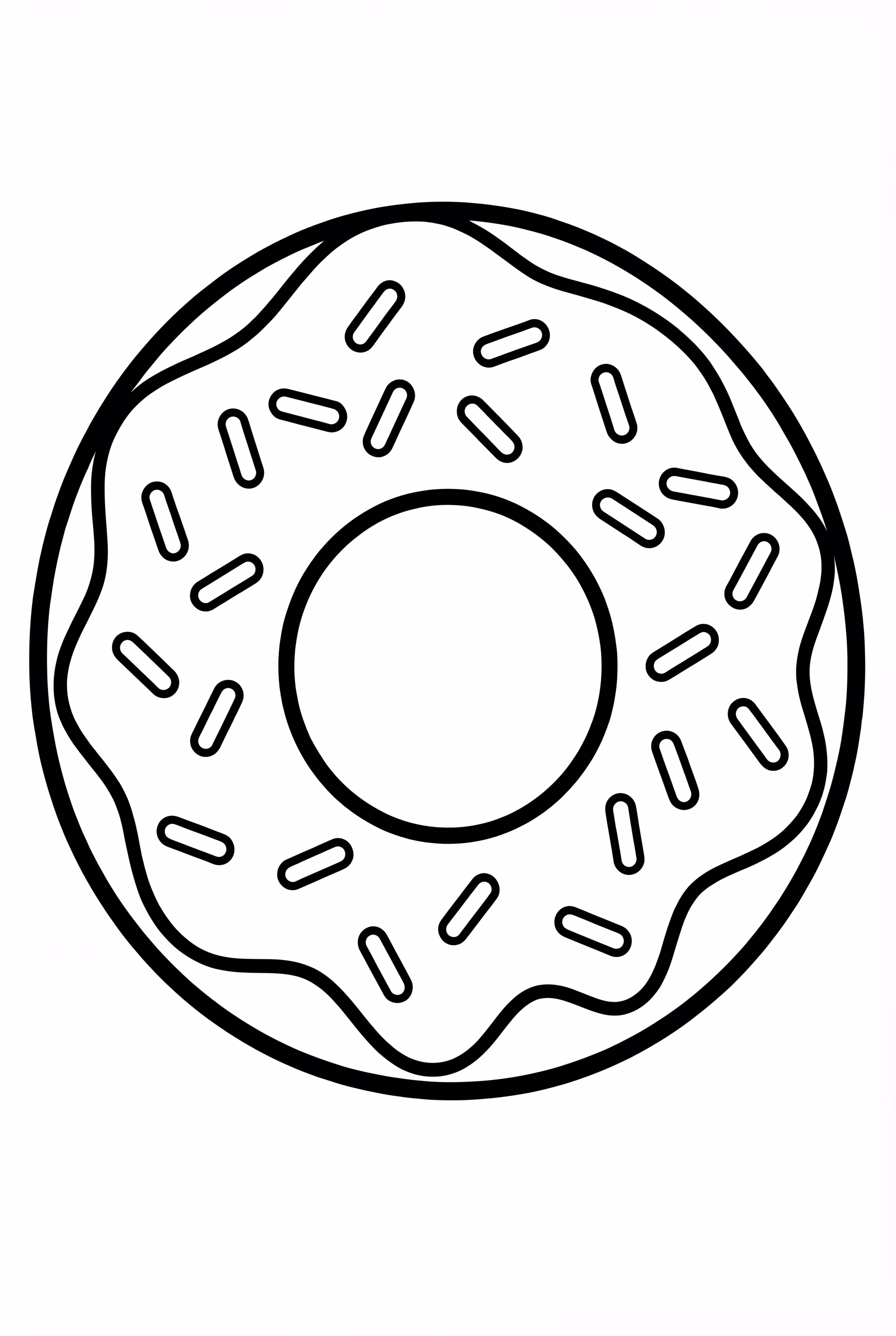 Donut With Rainbow Sprinkles