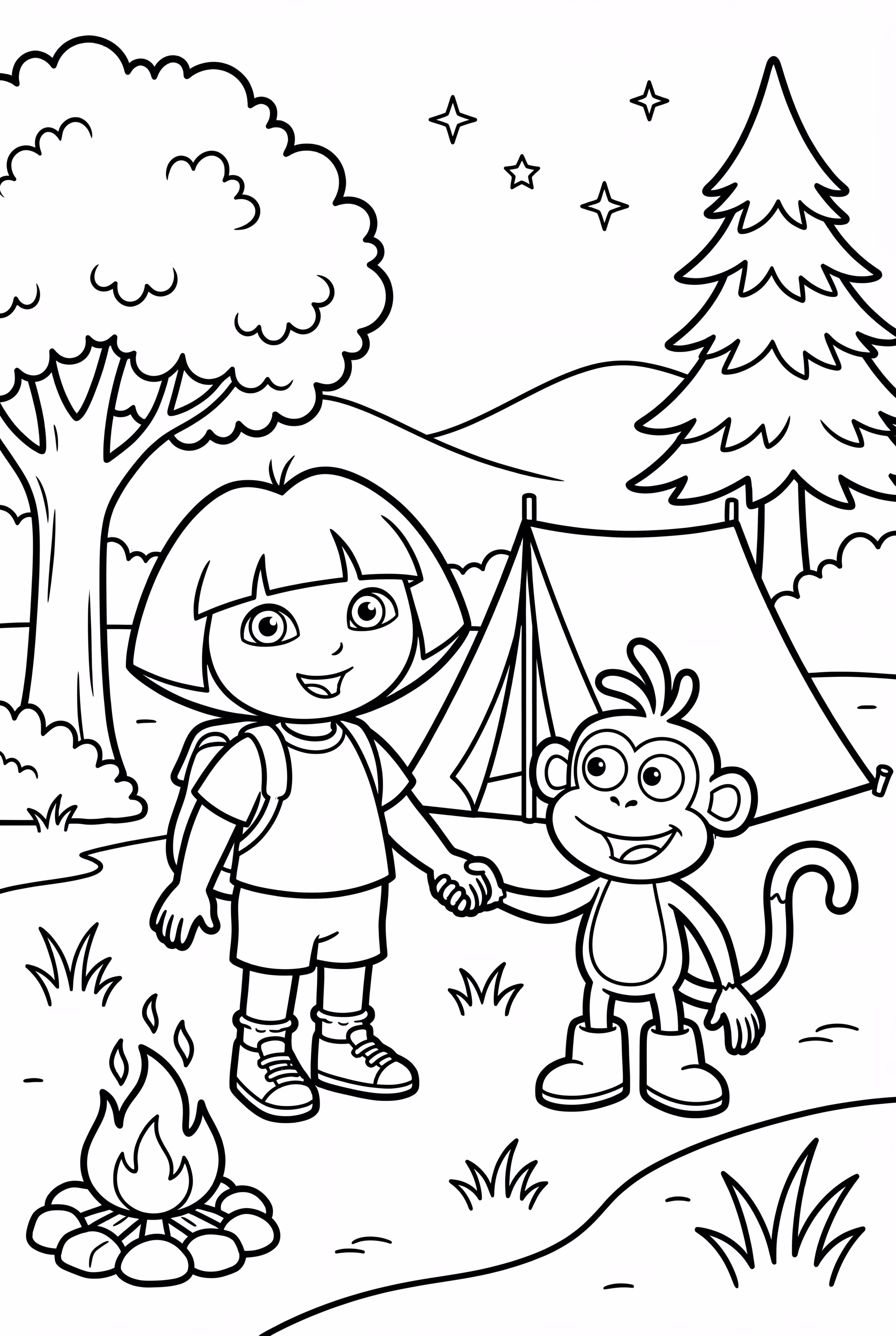 Dora e Seus Amigos Noite de Camping