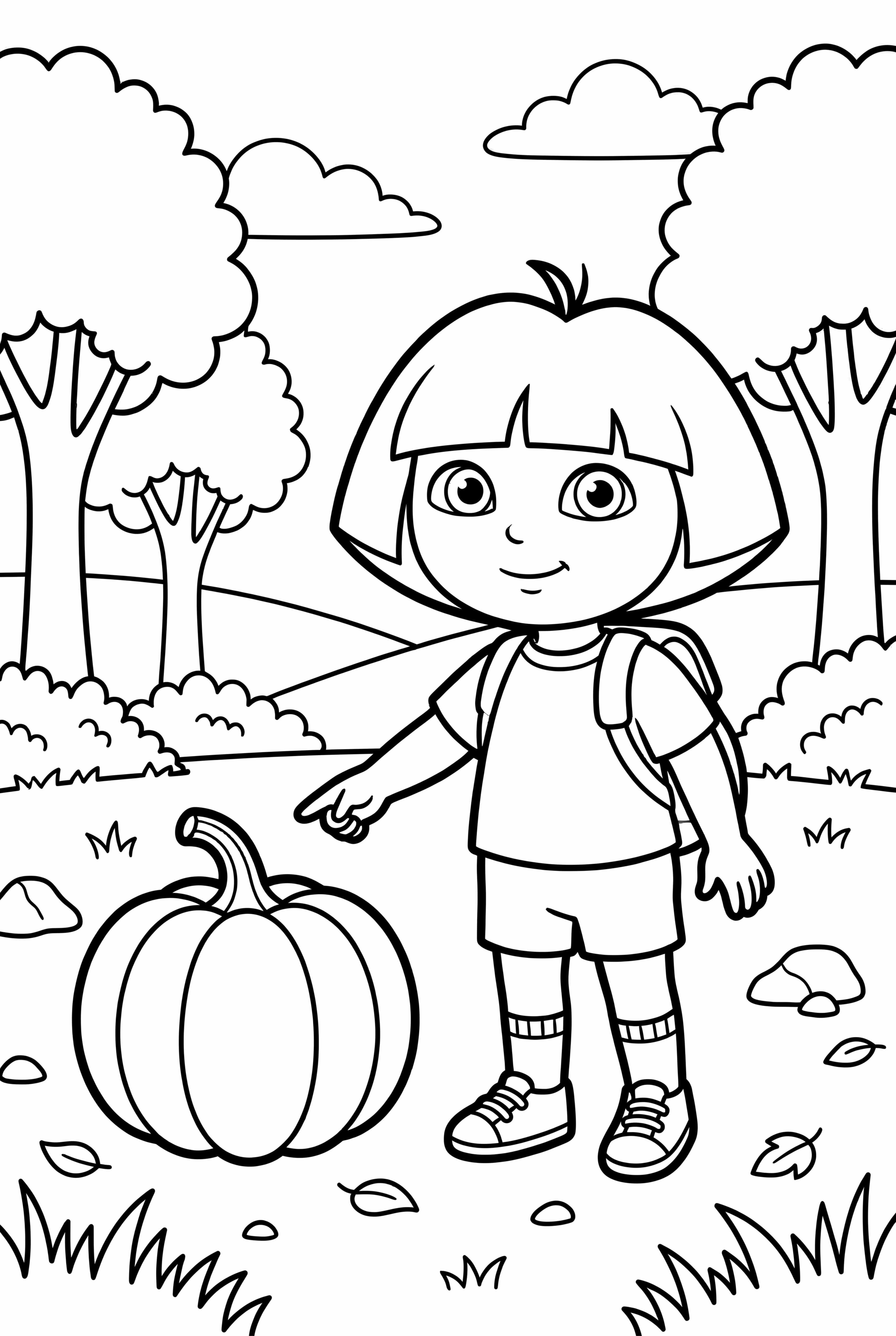 Dora Caça Abóboras de Halloween