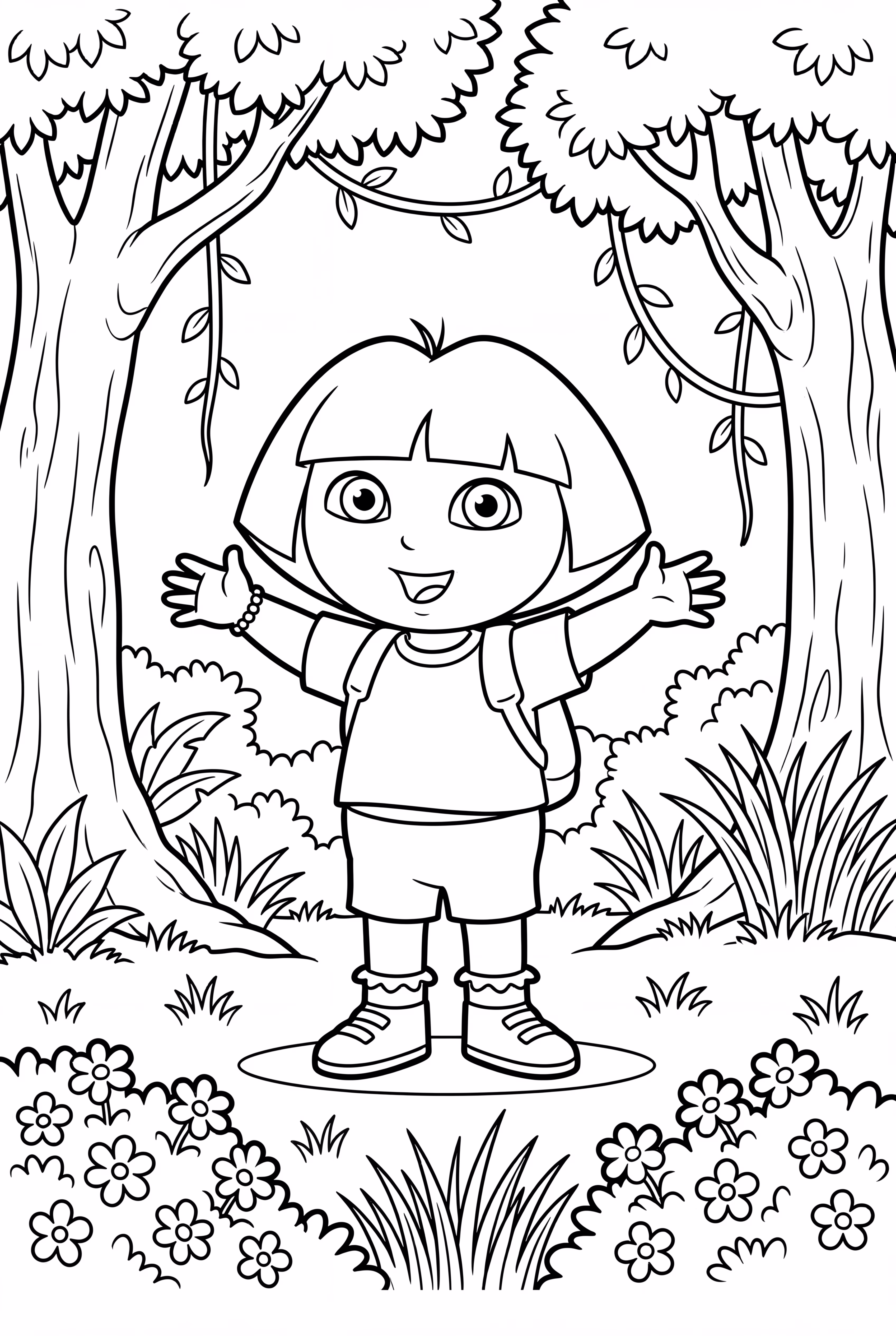 Dora The Explorer In Jungle