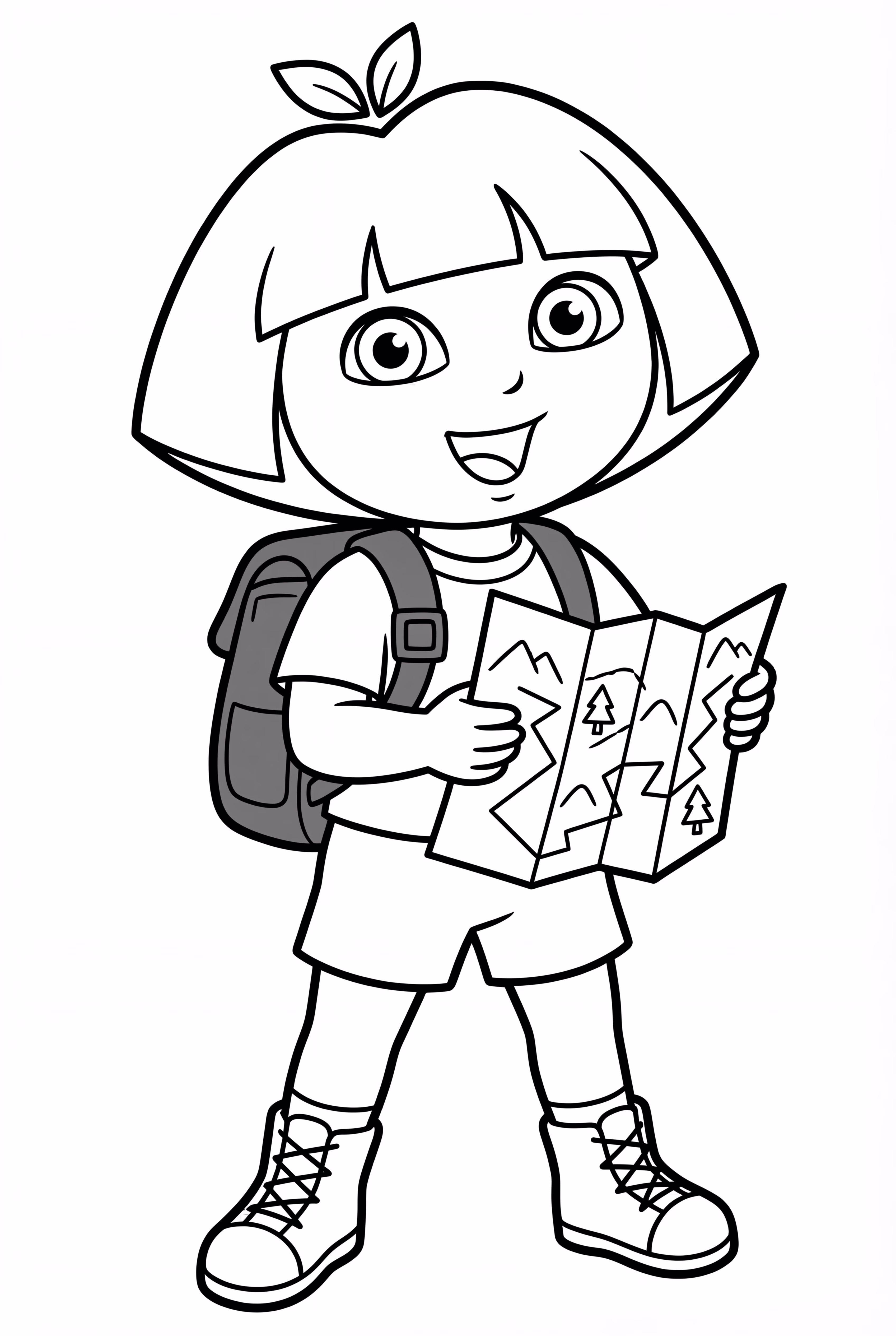 Dora A Exploradora Com Mochila e Mapa