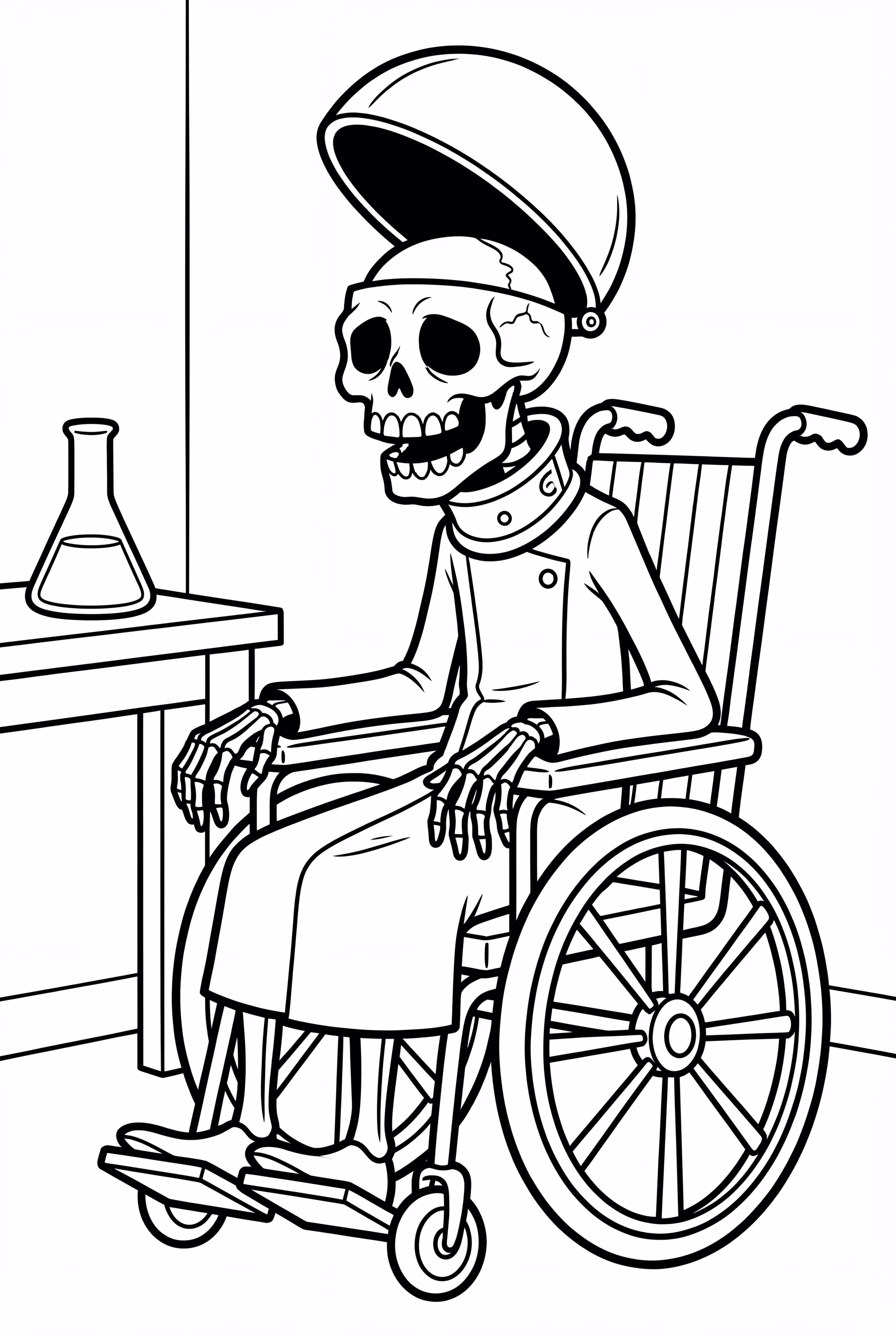 Dr. Finkelstein In His Wheelchair From Nightmare Before Christmas