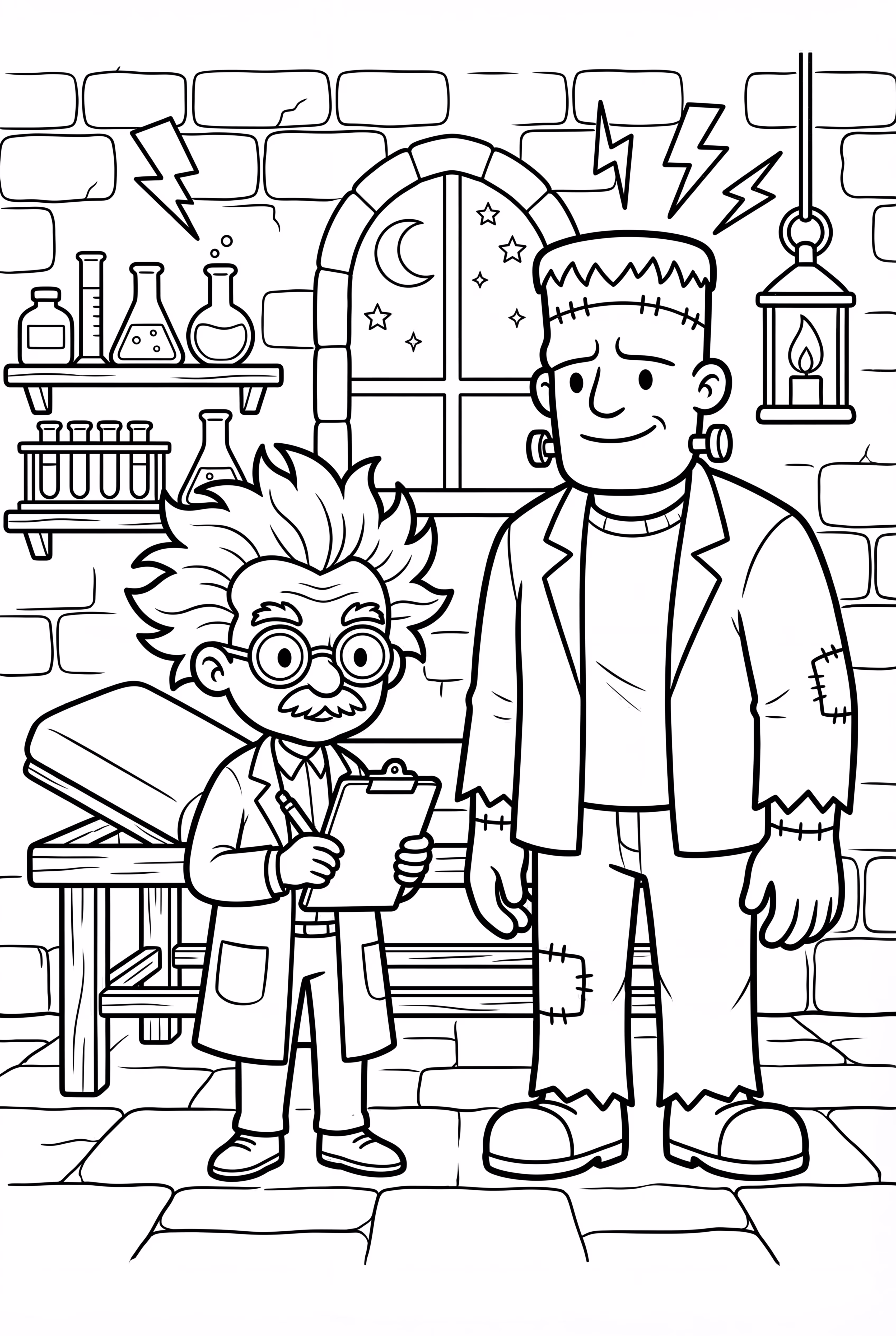 Dr. Frankenstein And His Monster