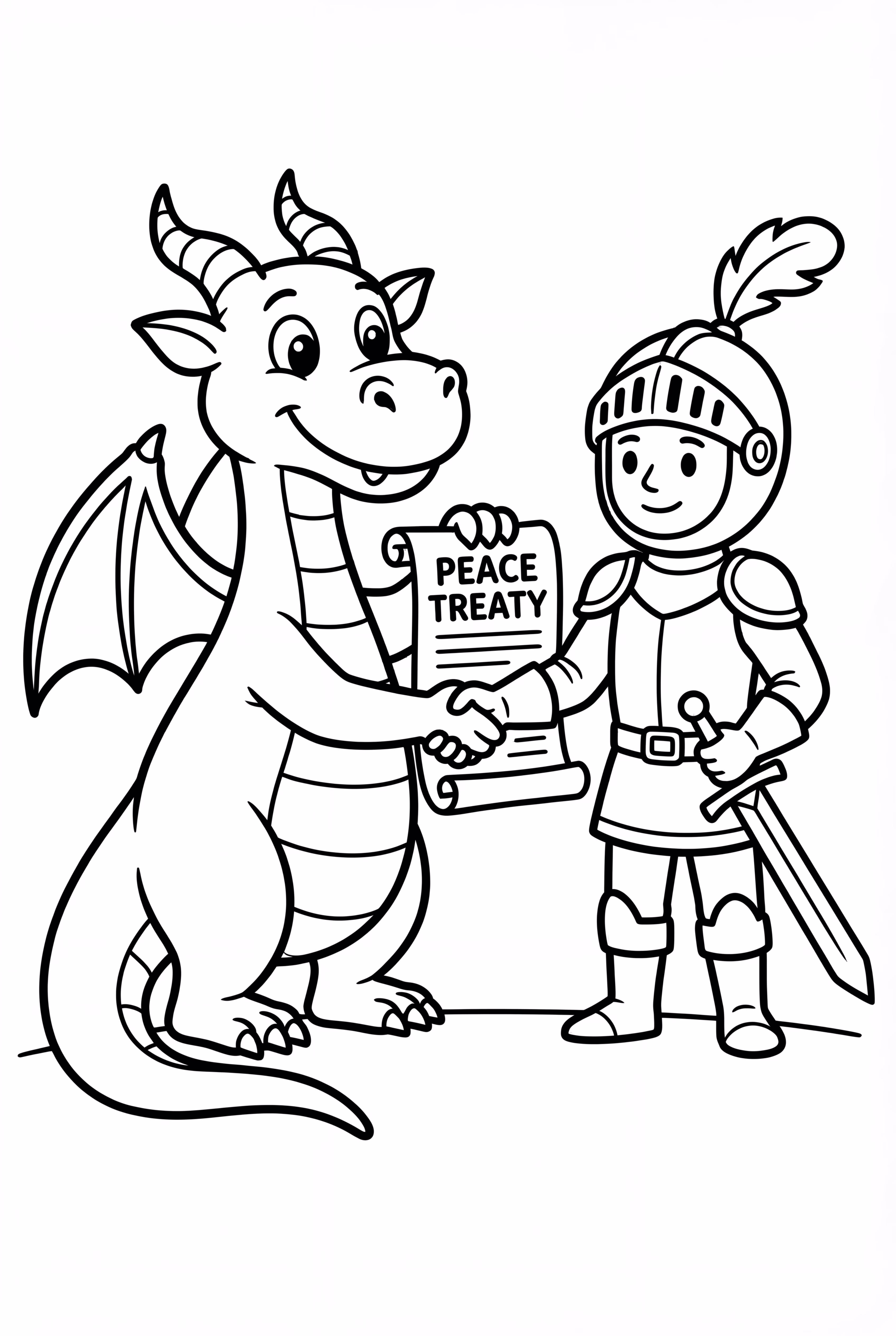 Dragon And Knight Peace Treaty