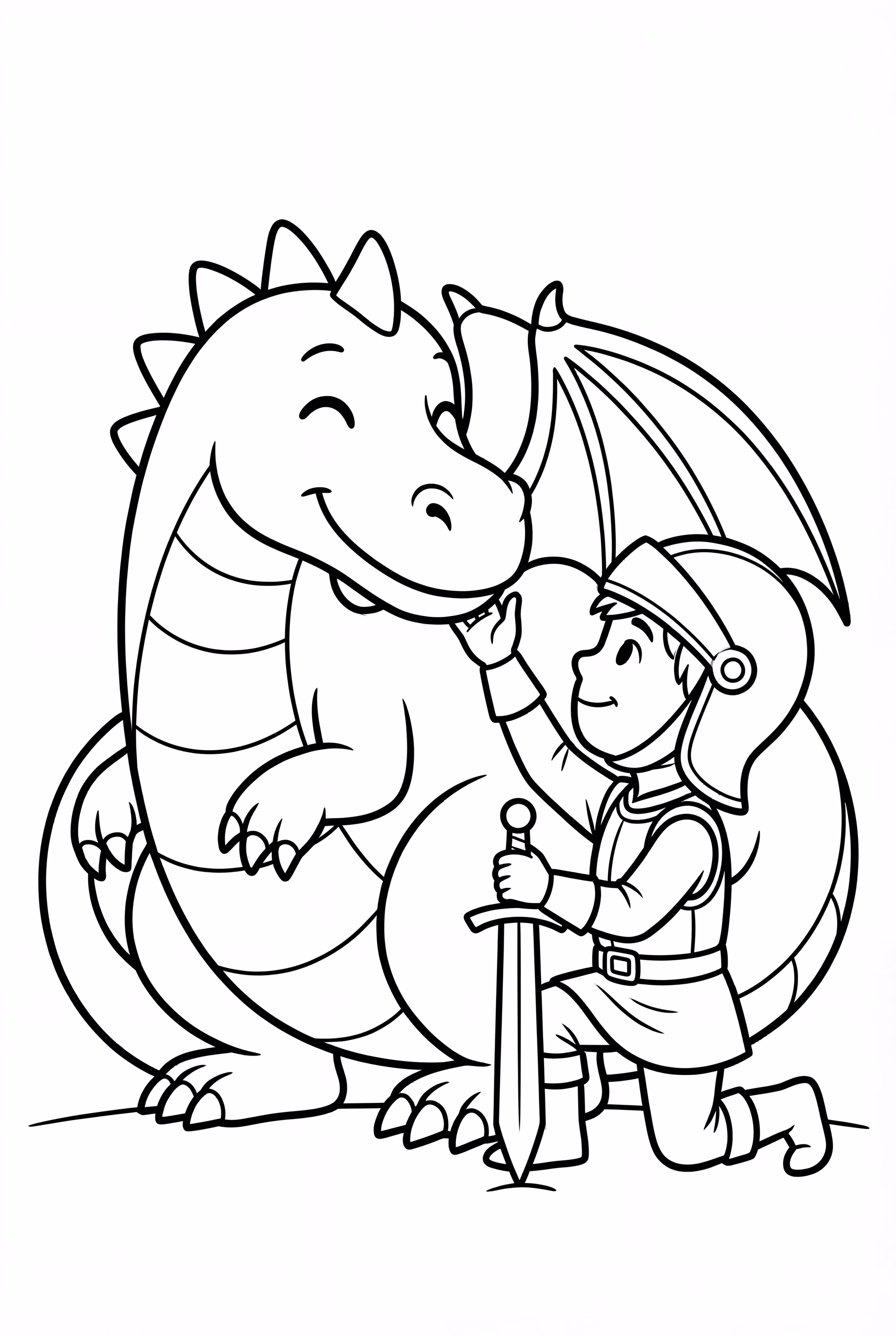 Momento de Vínculo entre Dragón y Guerrero