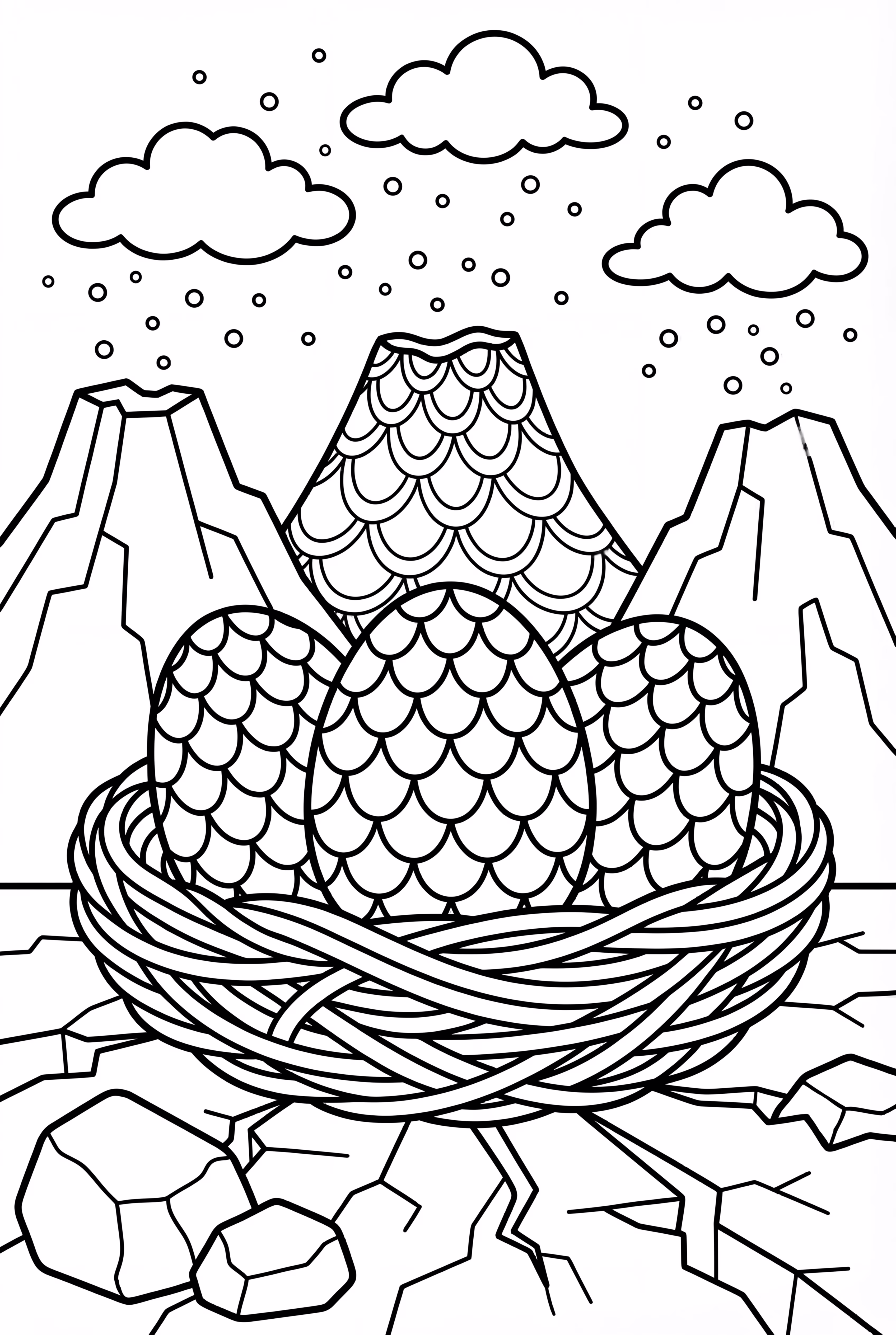 火龙蛋巢在火山灰中