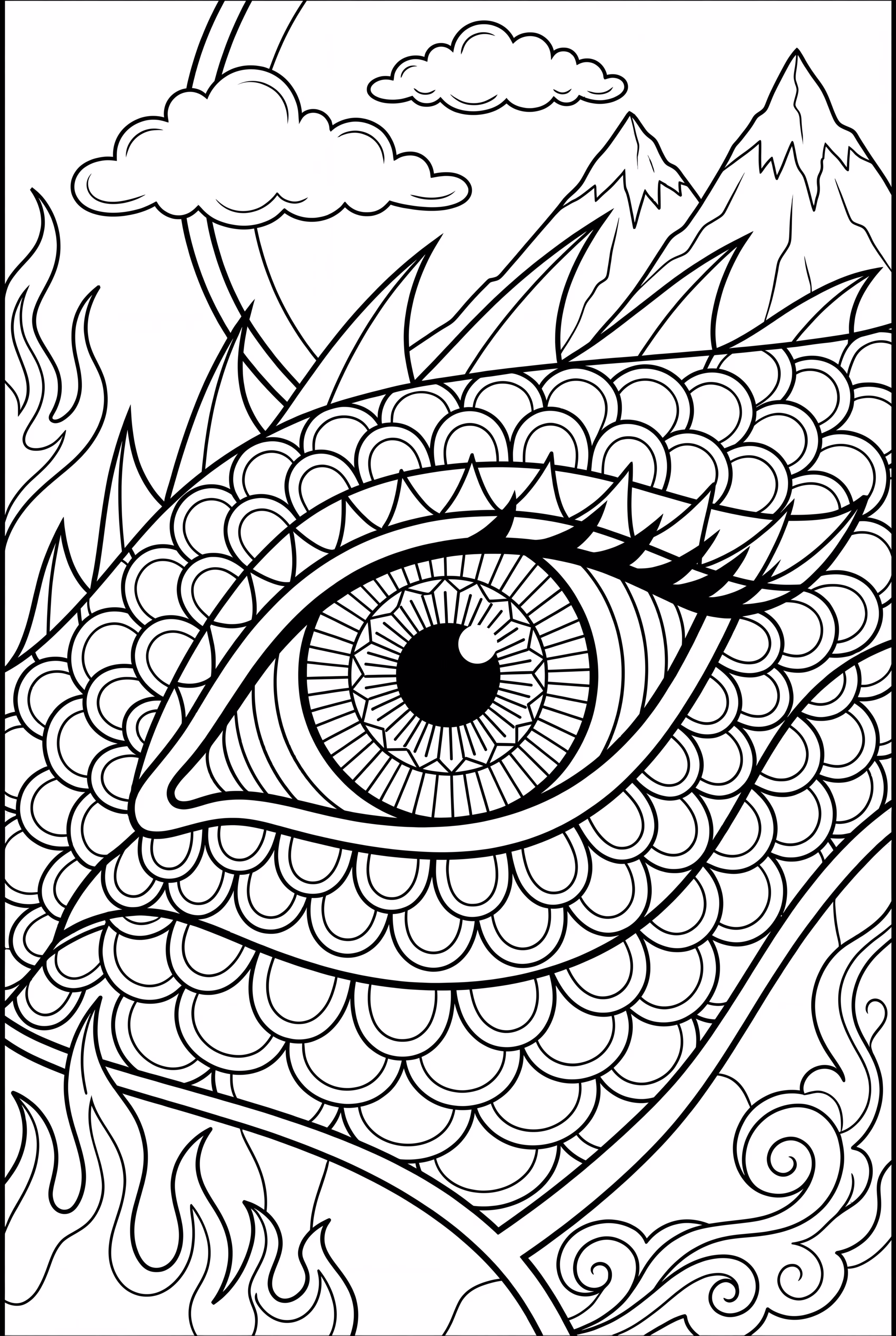 Ojo de Dragón con Iris Brillante