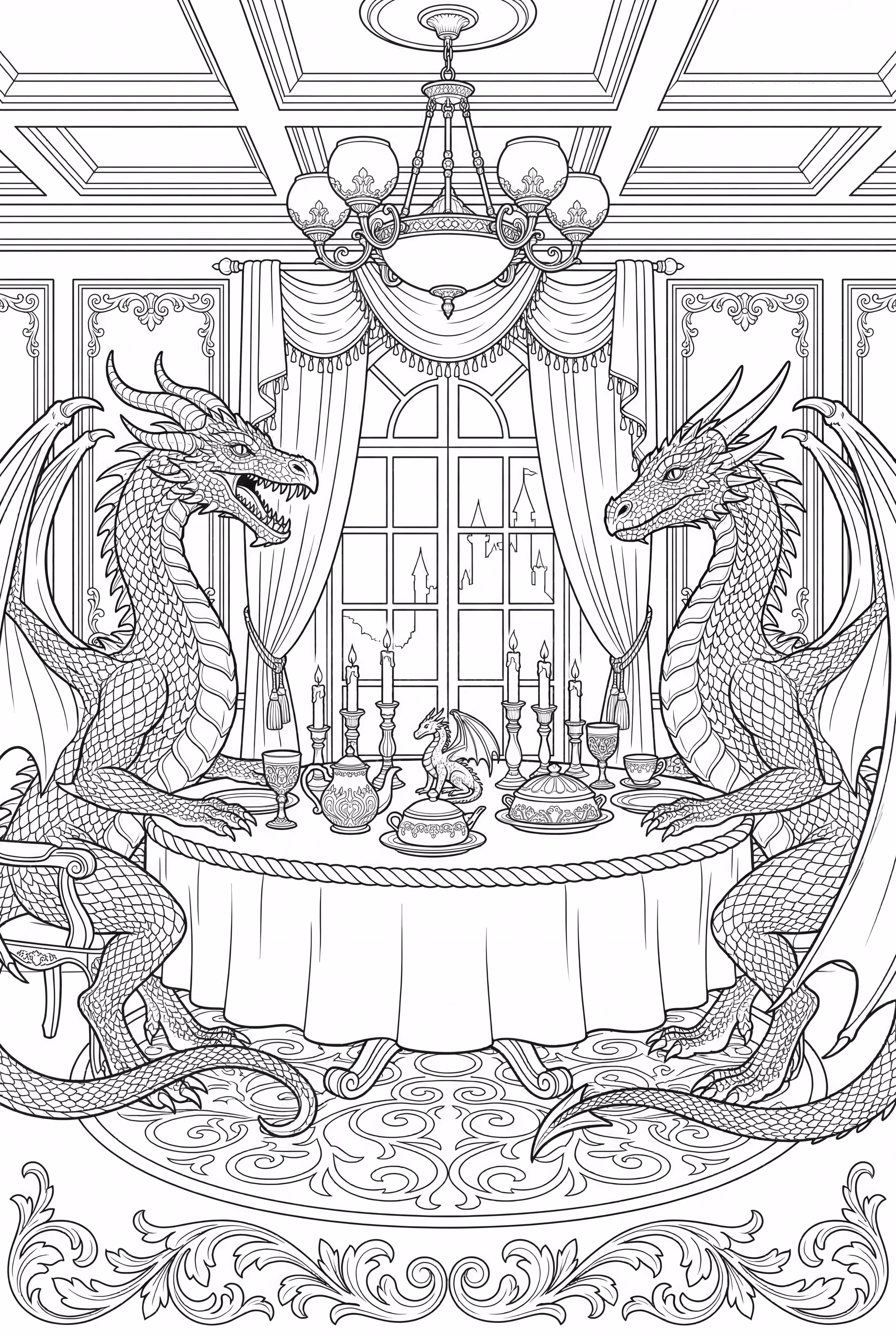 Cena Familiar de Dragones-2