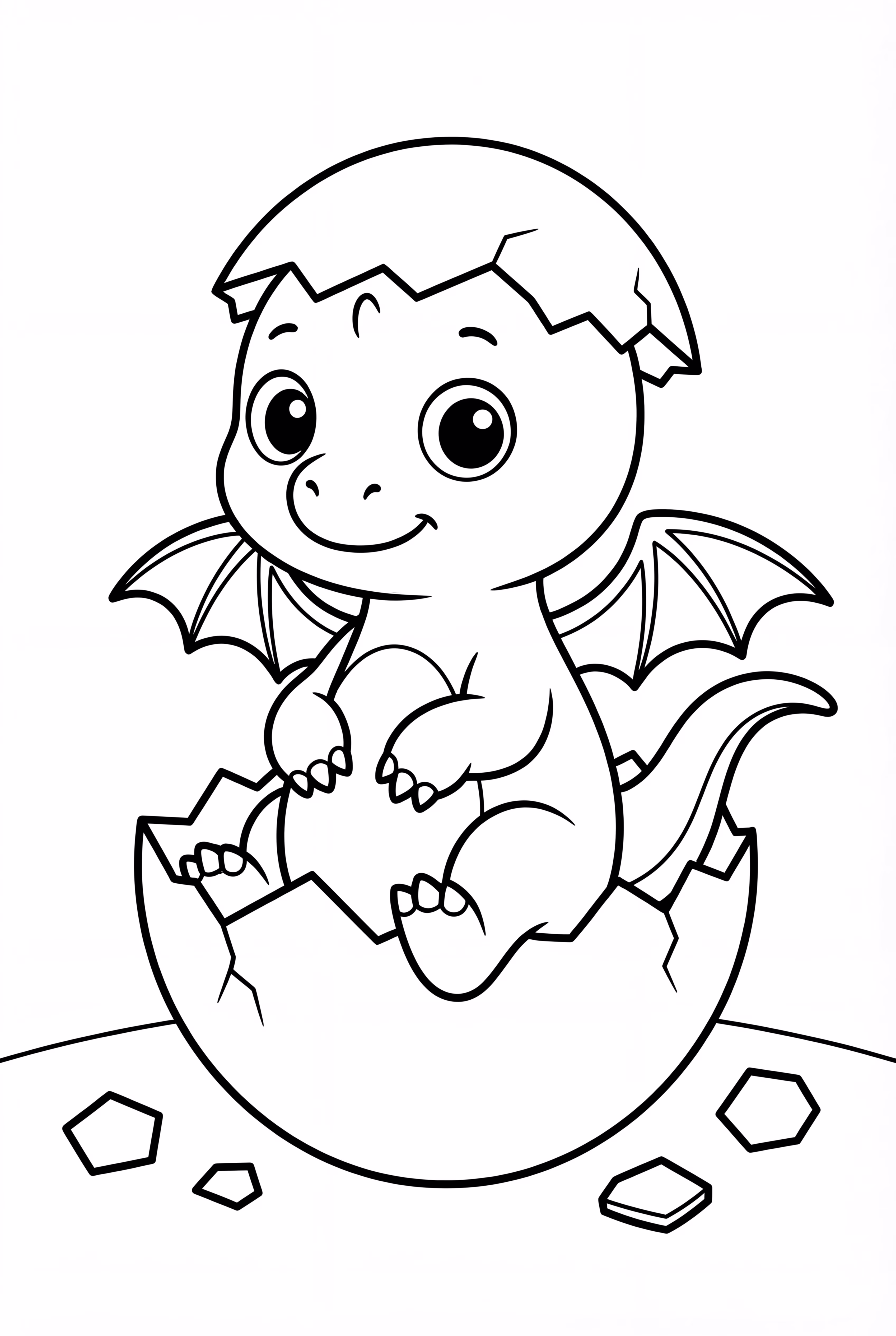 Dragon Hatching From Egg