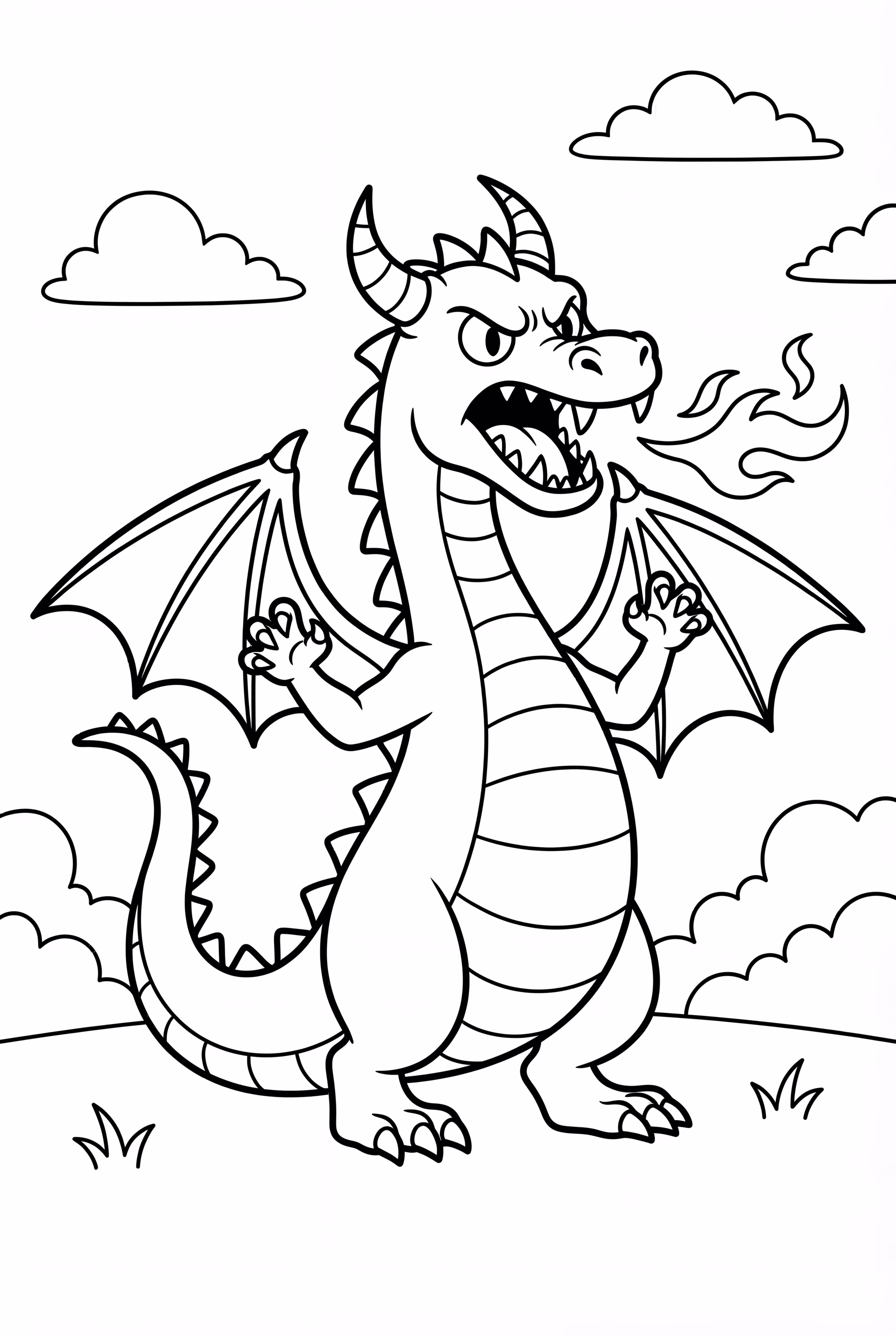 Dragon Roaring With Fury