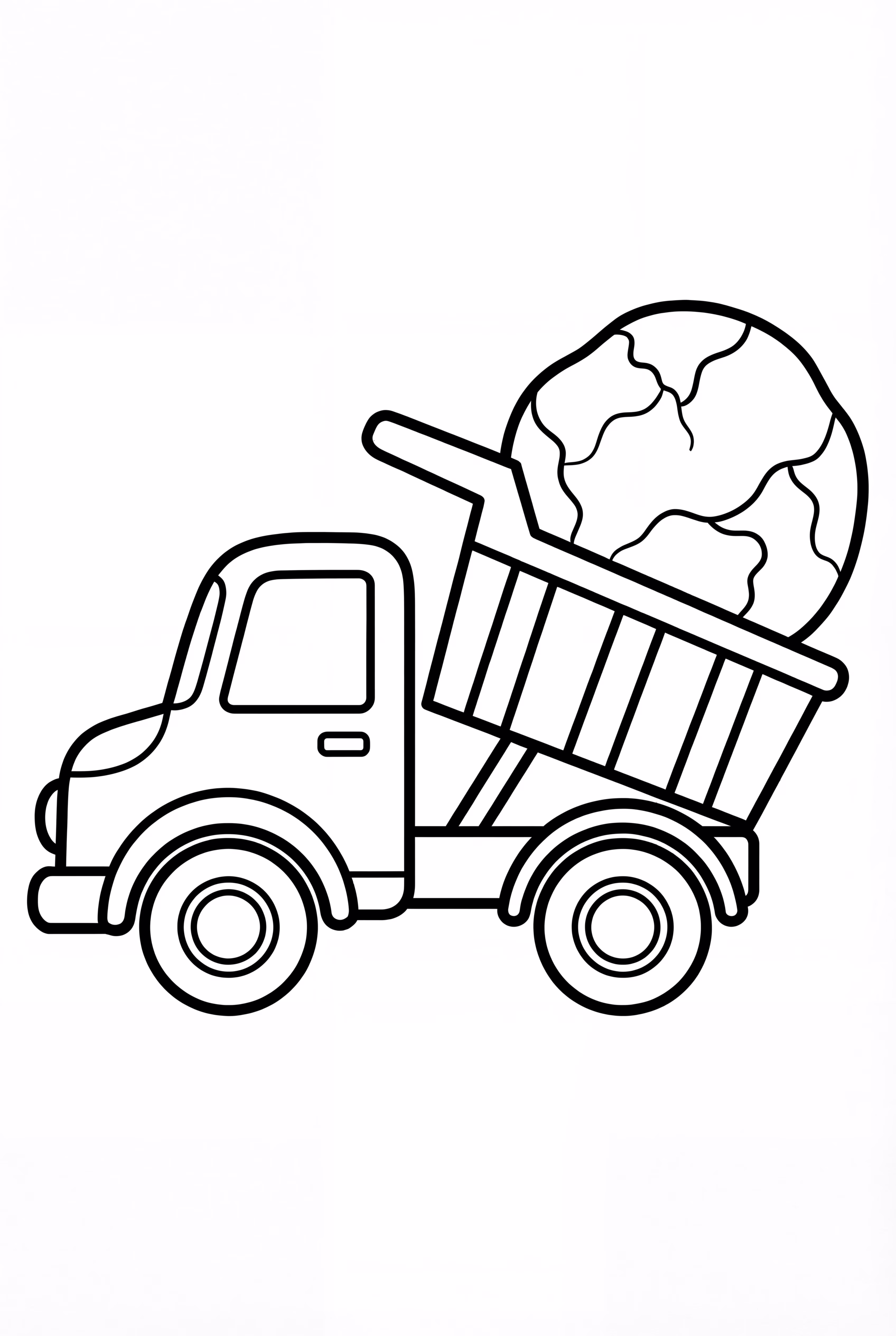 Dump Truck Carrying One Big Rock
