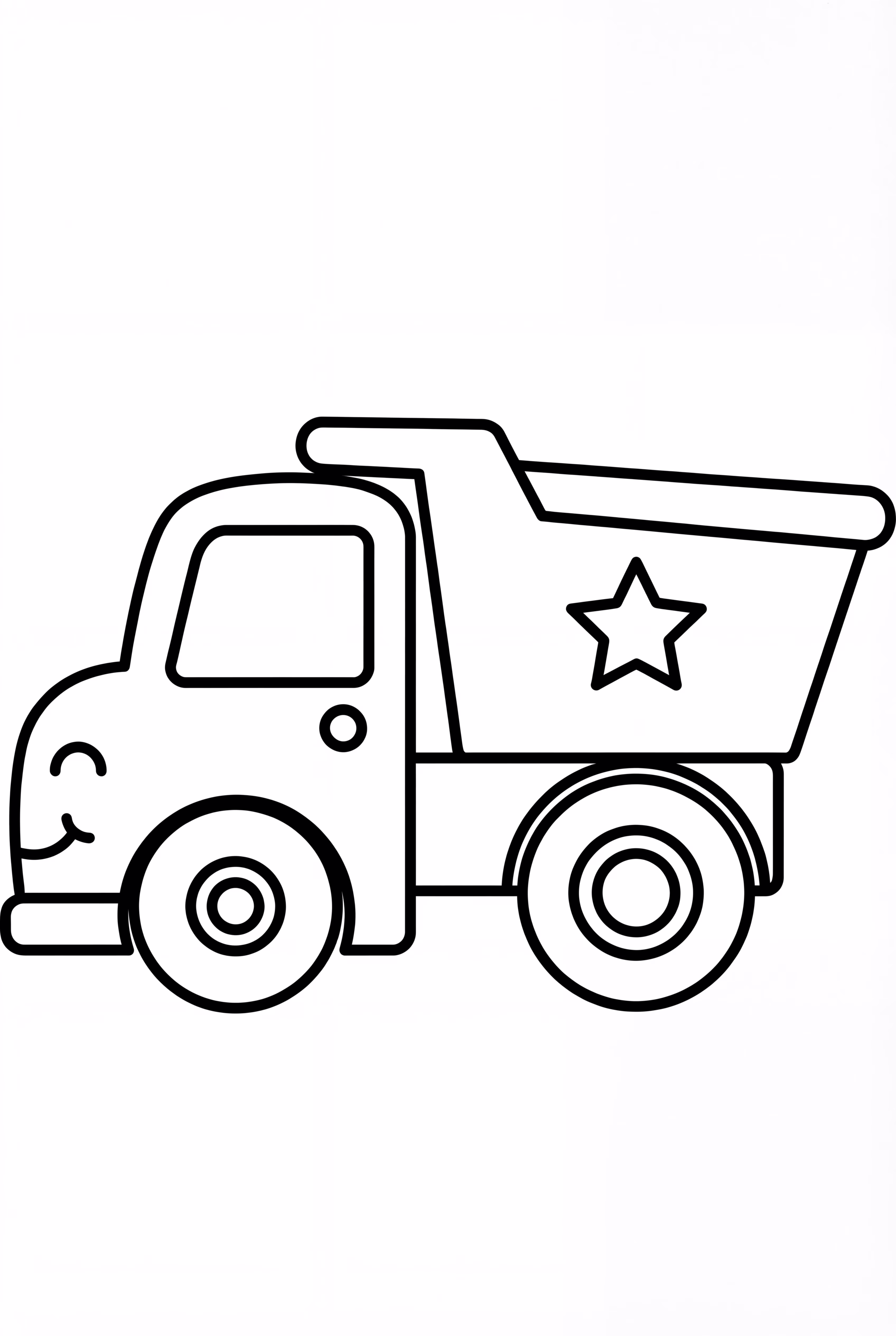Dump Truck With A Star