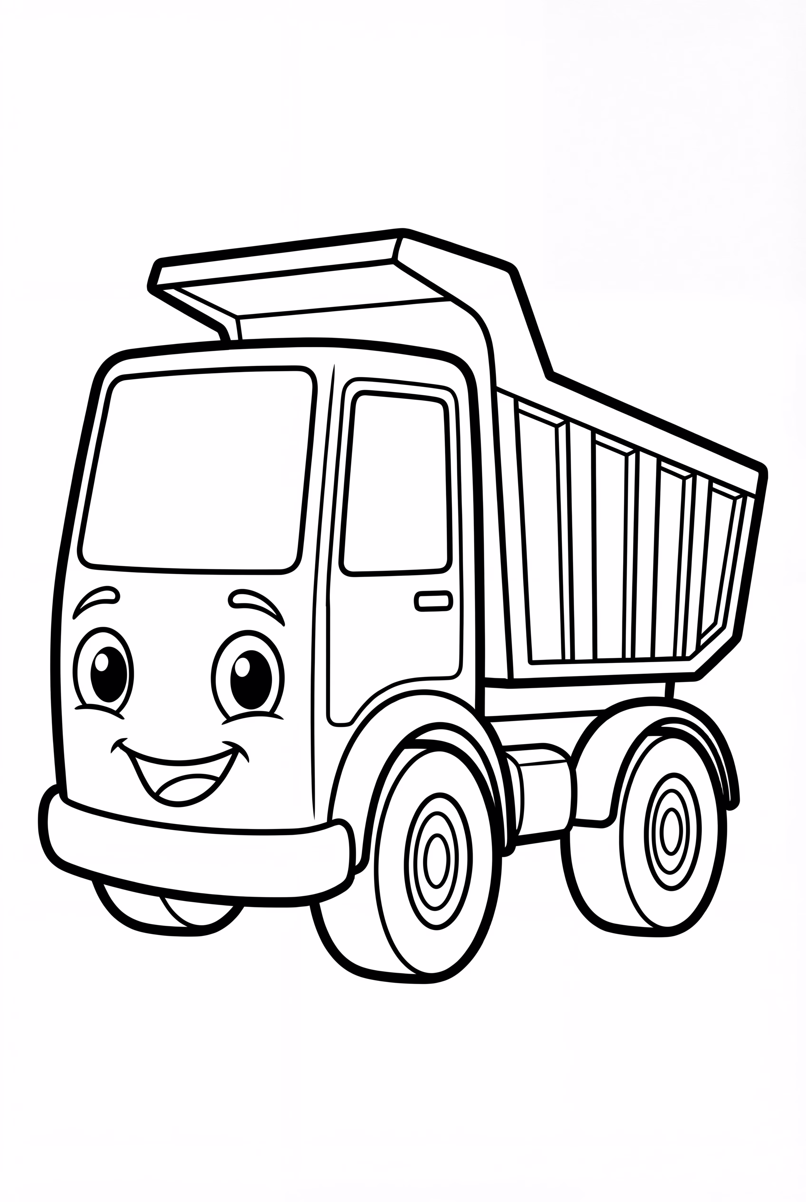 Dump Truck With Big Eyes