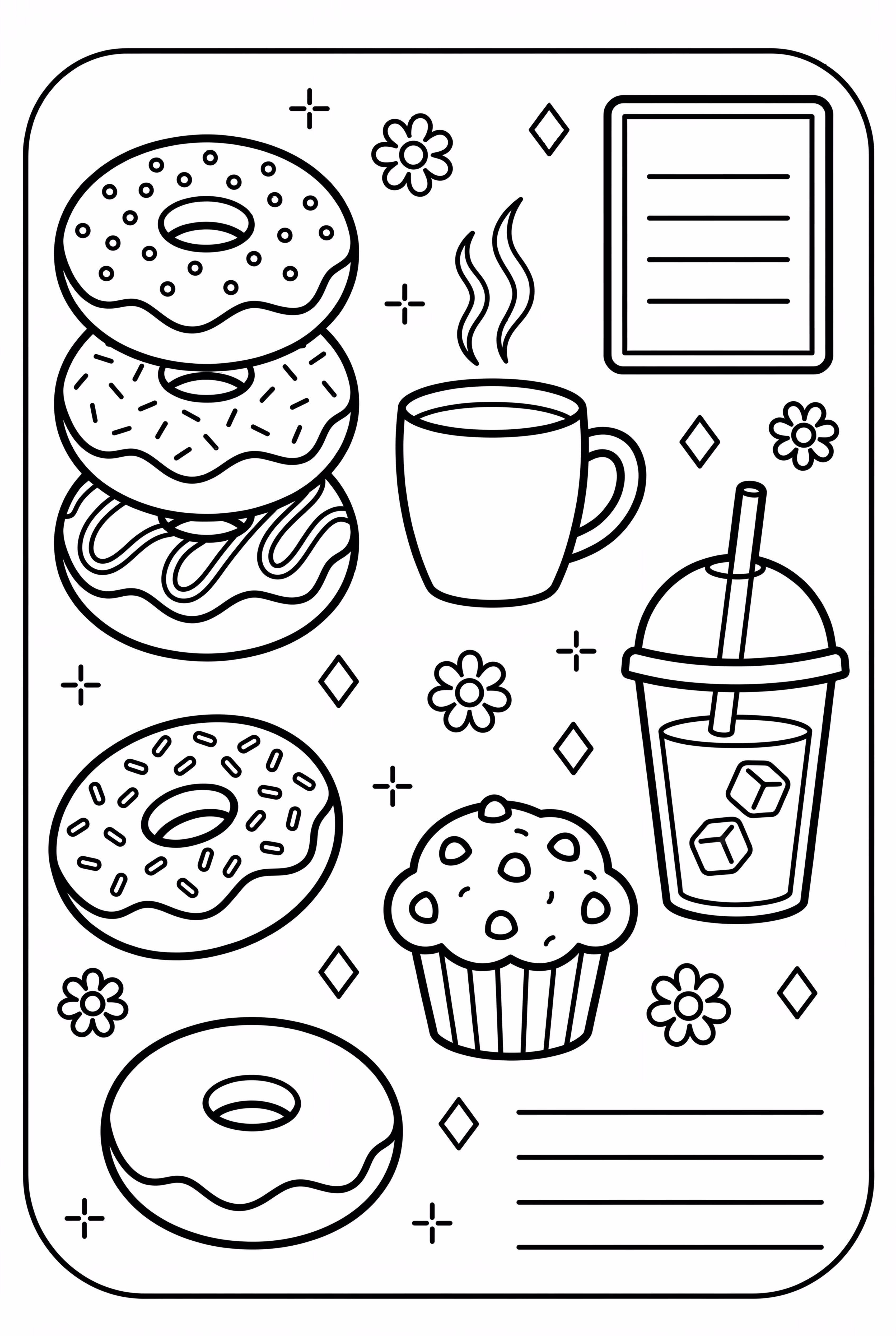 던킨 도넛스 메뉴 보드 다양성