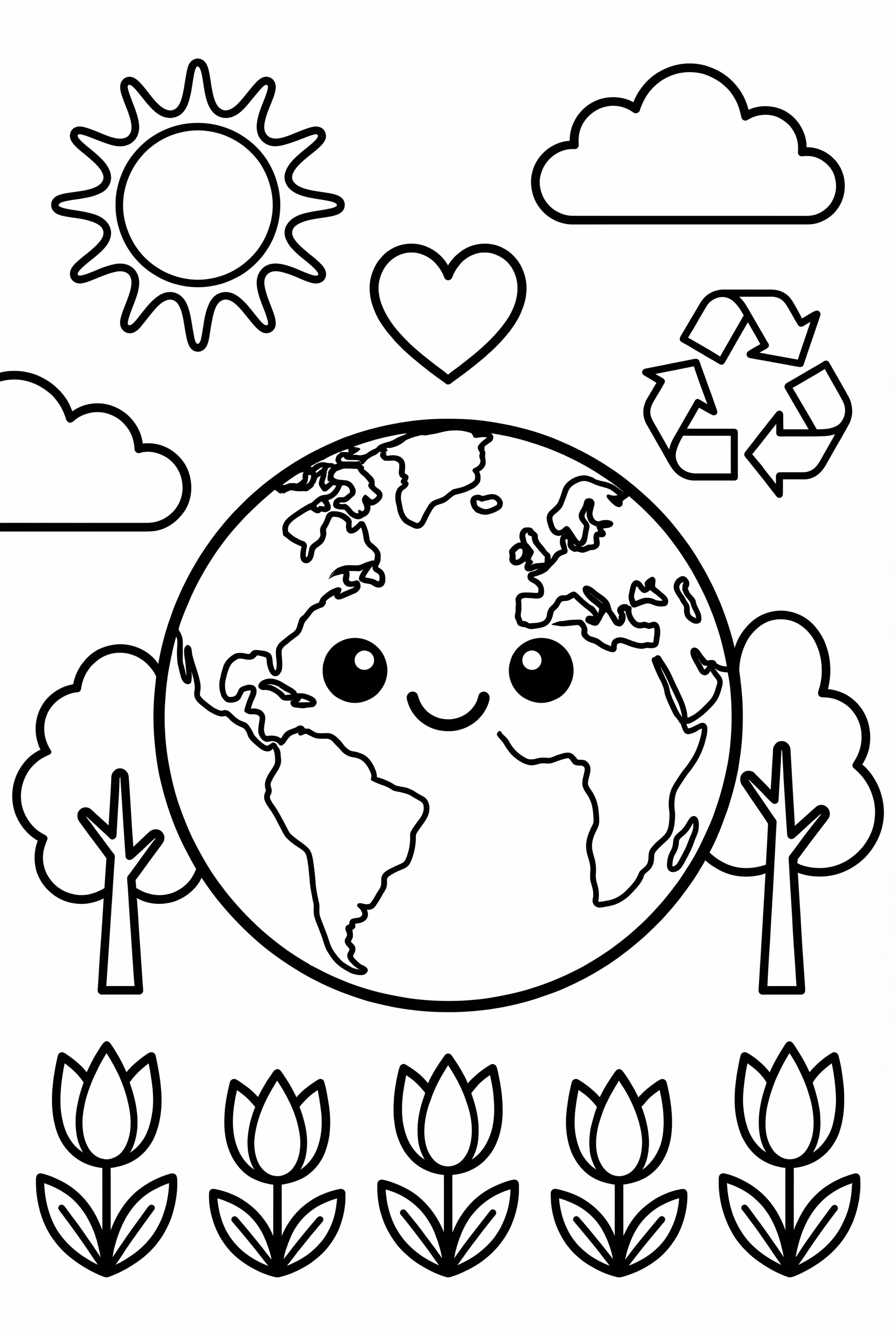 Earth Day Earth Day Storybook Scene