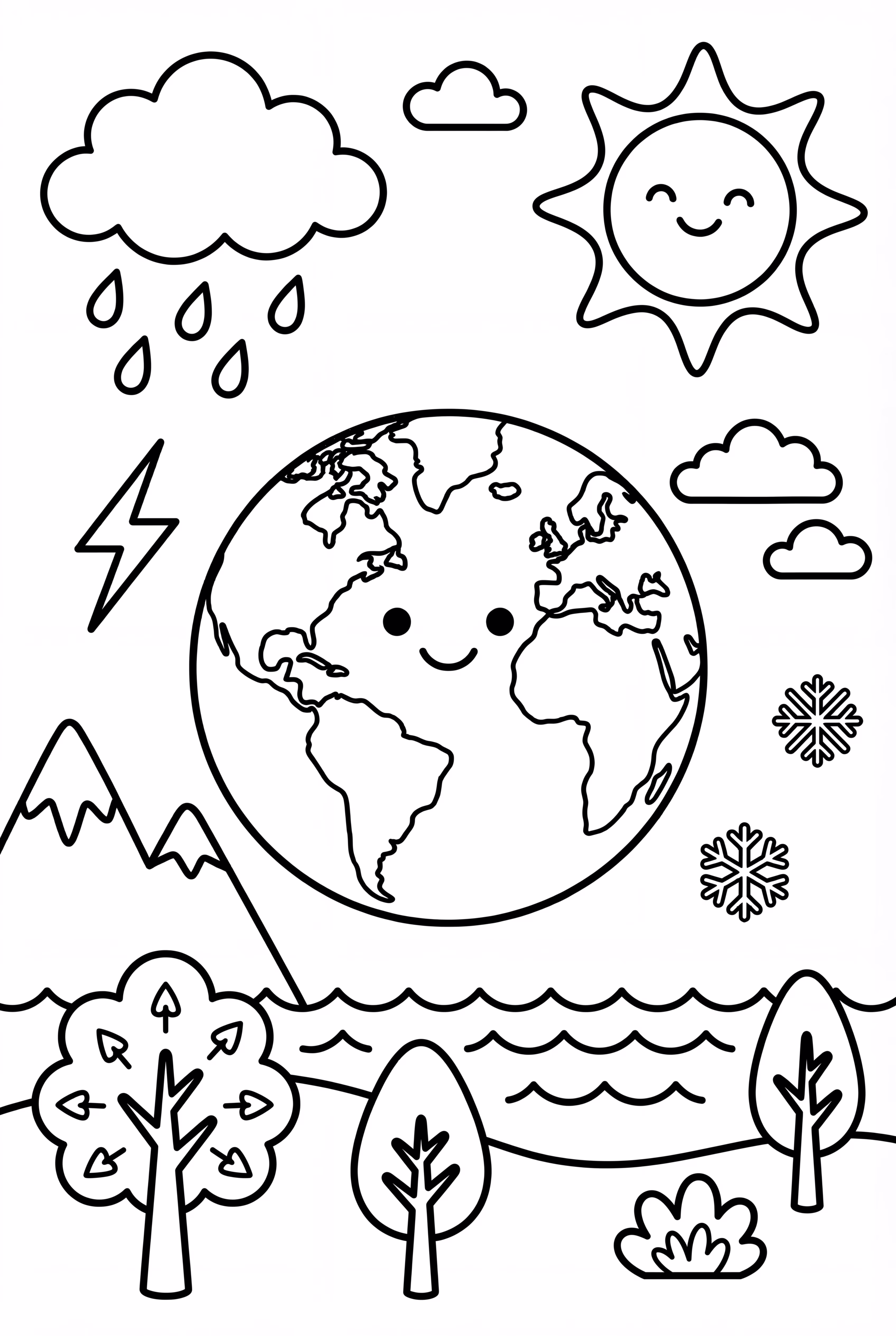 Earth Day Earth With Weather Patterns