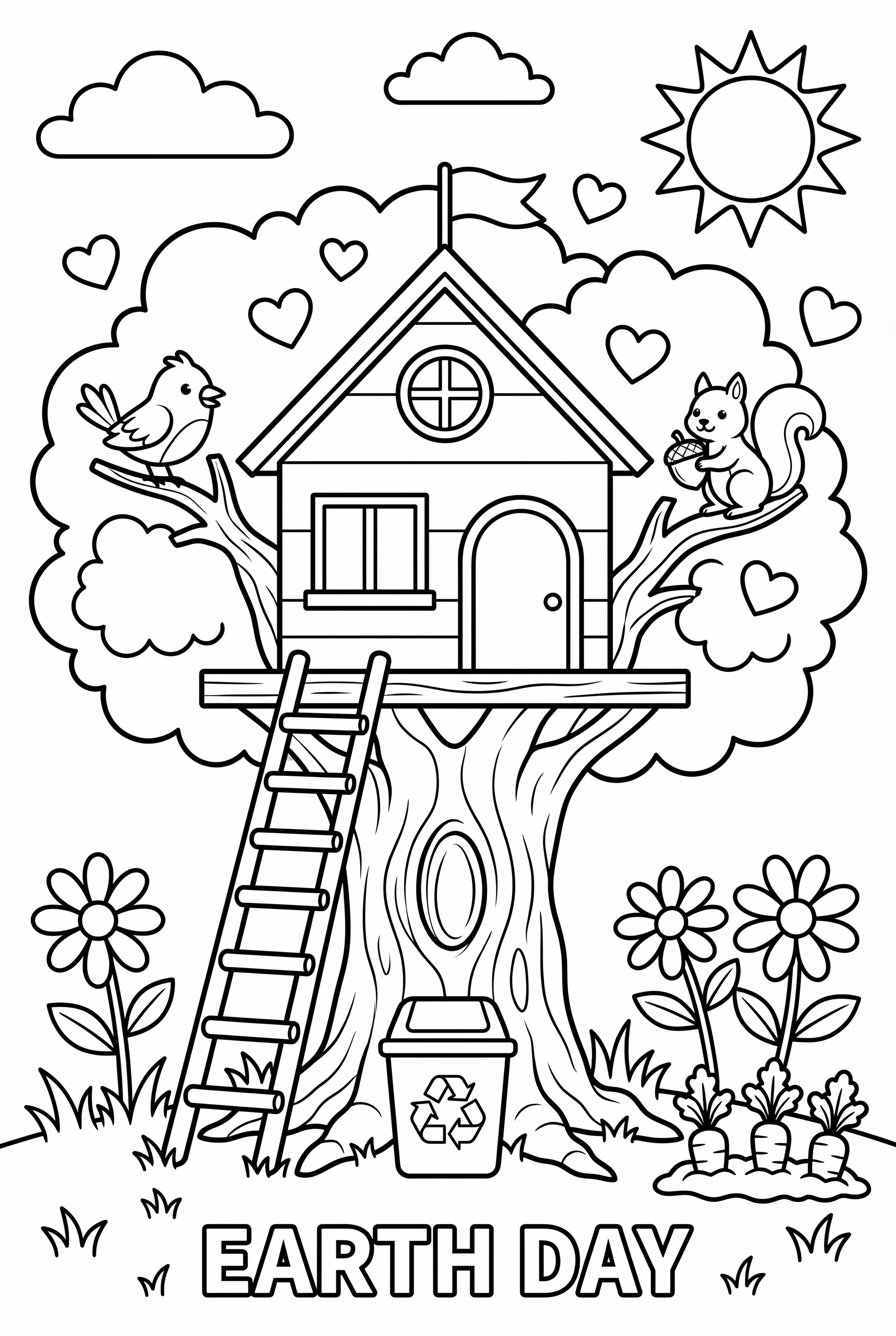 Earth Day Treehouse In Giant Tree