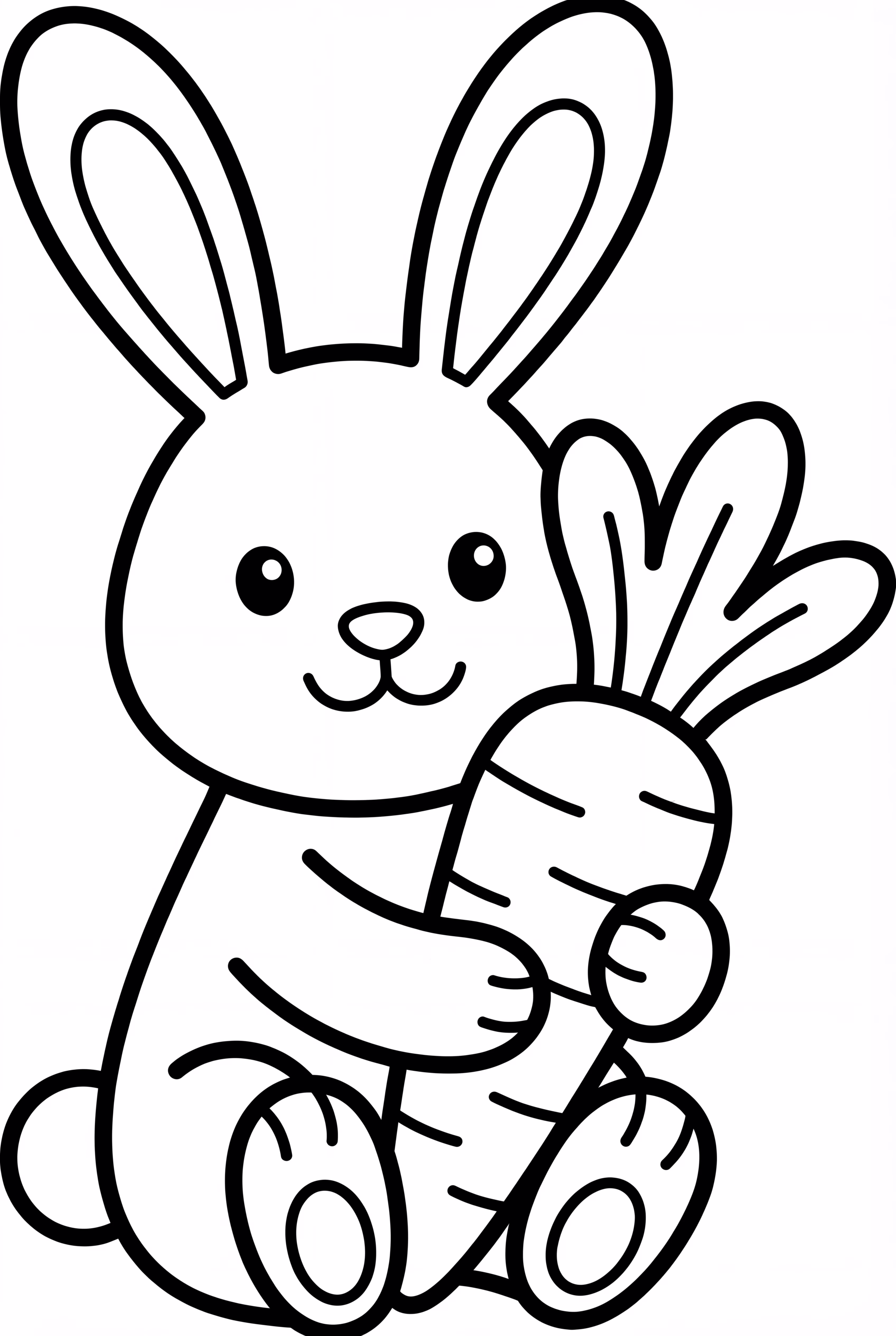 Easter Bunny Holding A Carrot