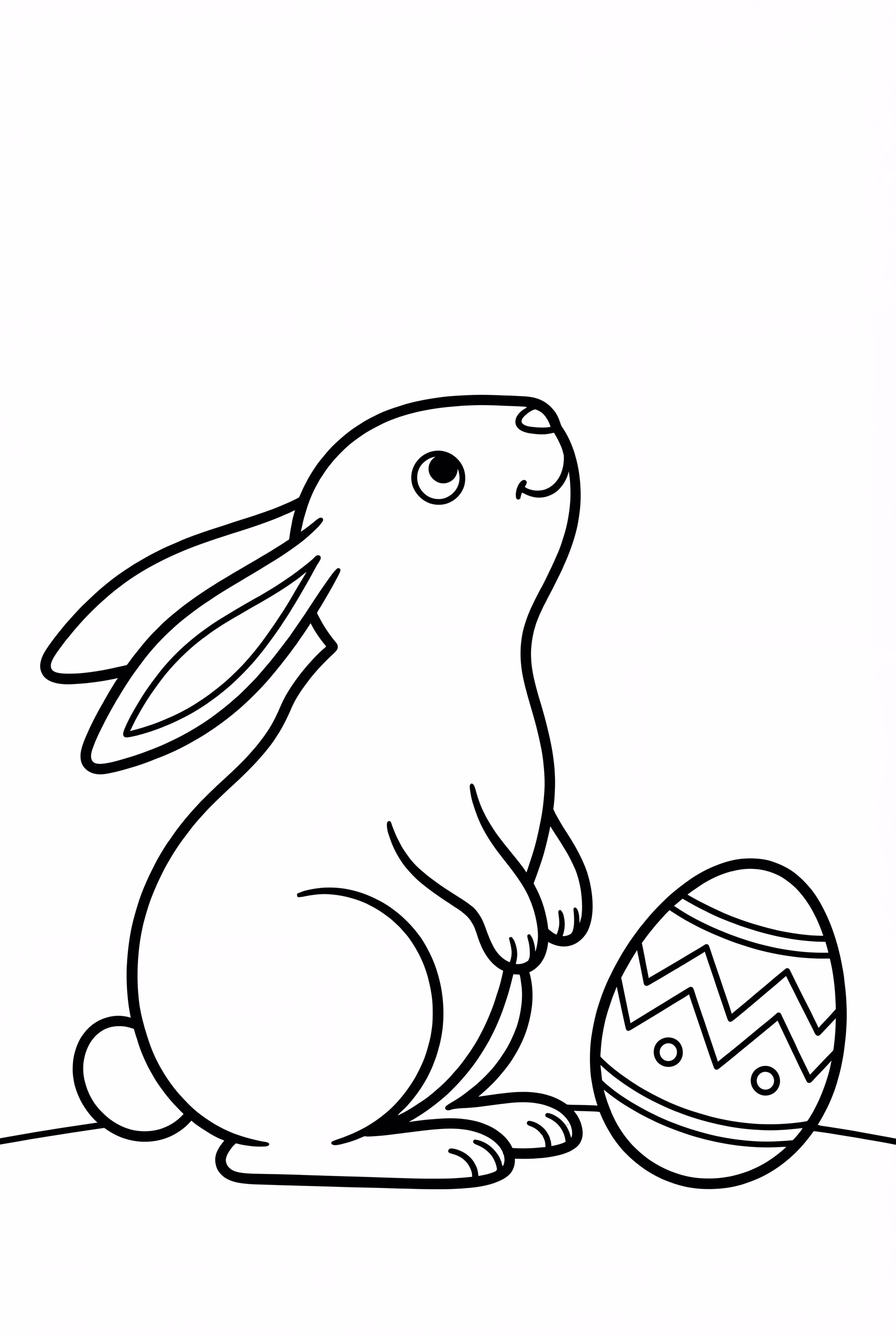 东方兔仰望天空