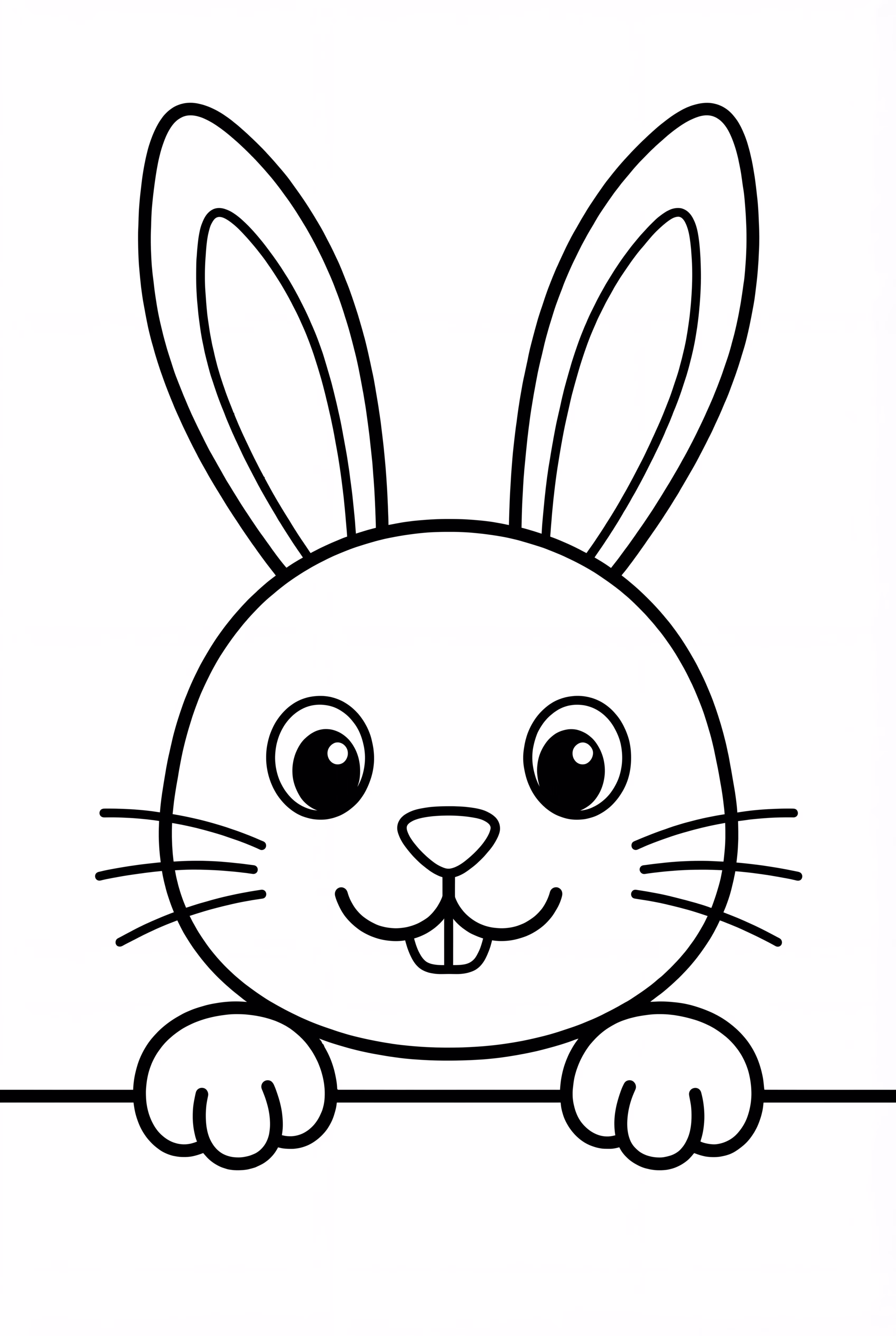 Easter Bunny Peeking Out