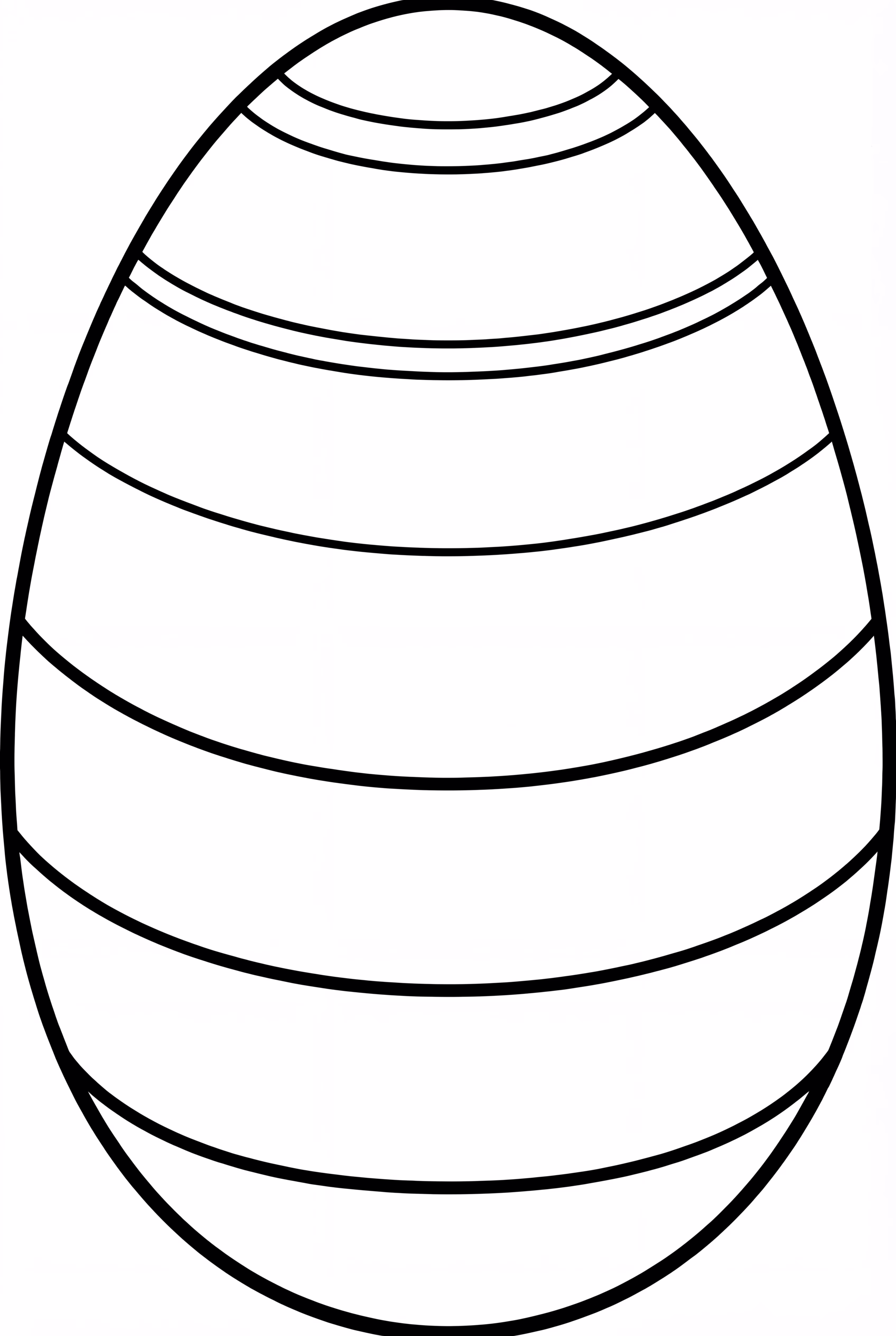 シンプルなストライプのイースターエッグ