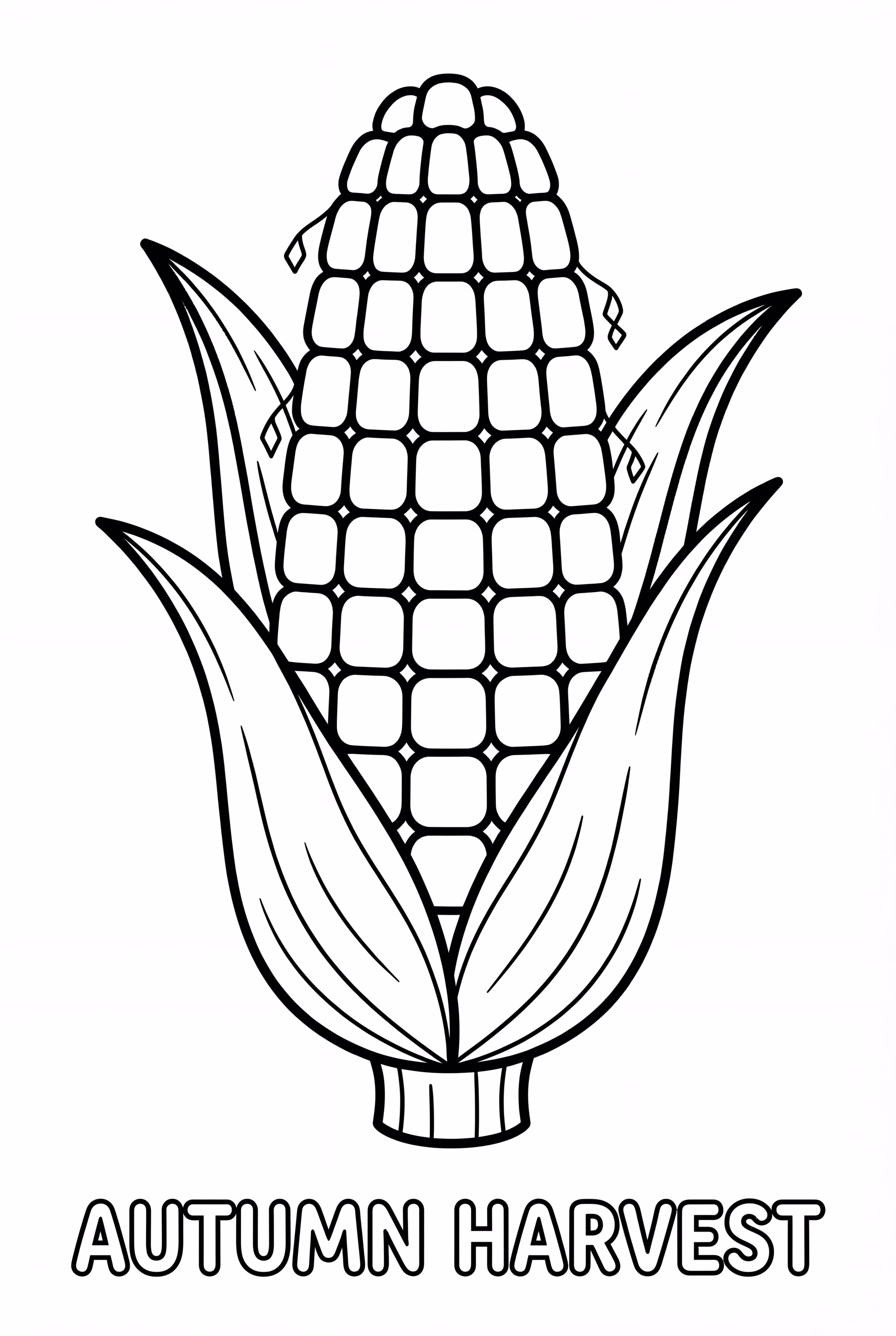 Mazorca de maíz otoñal fácil